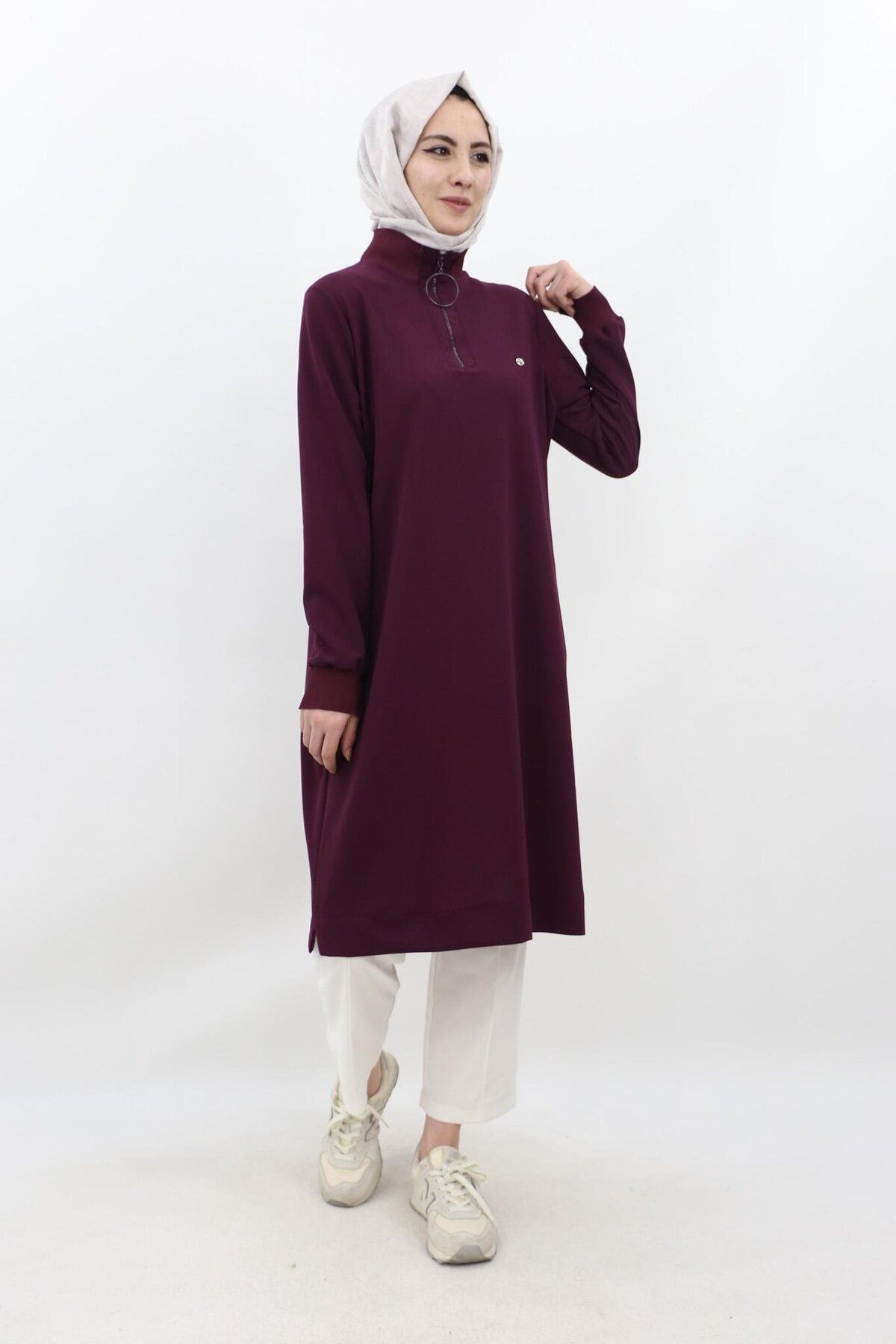 Armine Sweat Tunik - Mürdüm