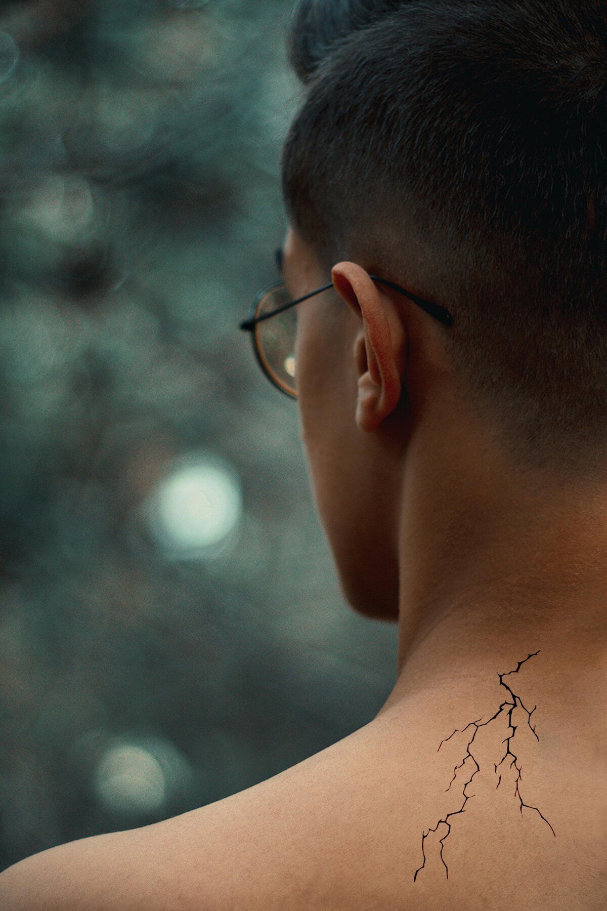 Takıştır Şimşek Figürlü 12 Saat Sonra Kararan Geçici Dövme Tattoo