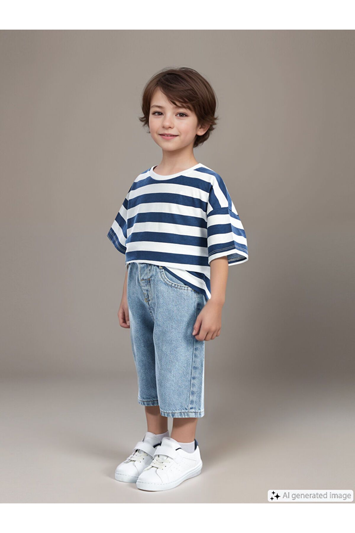 LC Waikiki Beli Lastikli Basic Erkek Bebek Jean Şort
