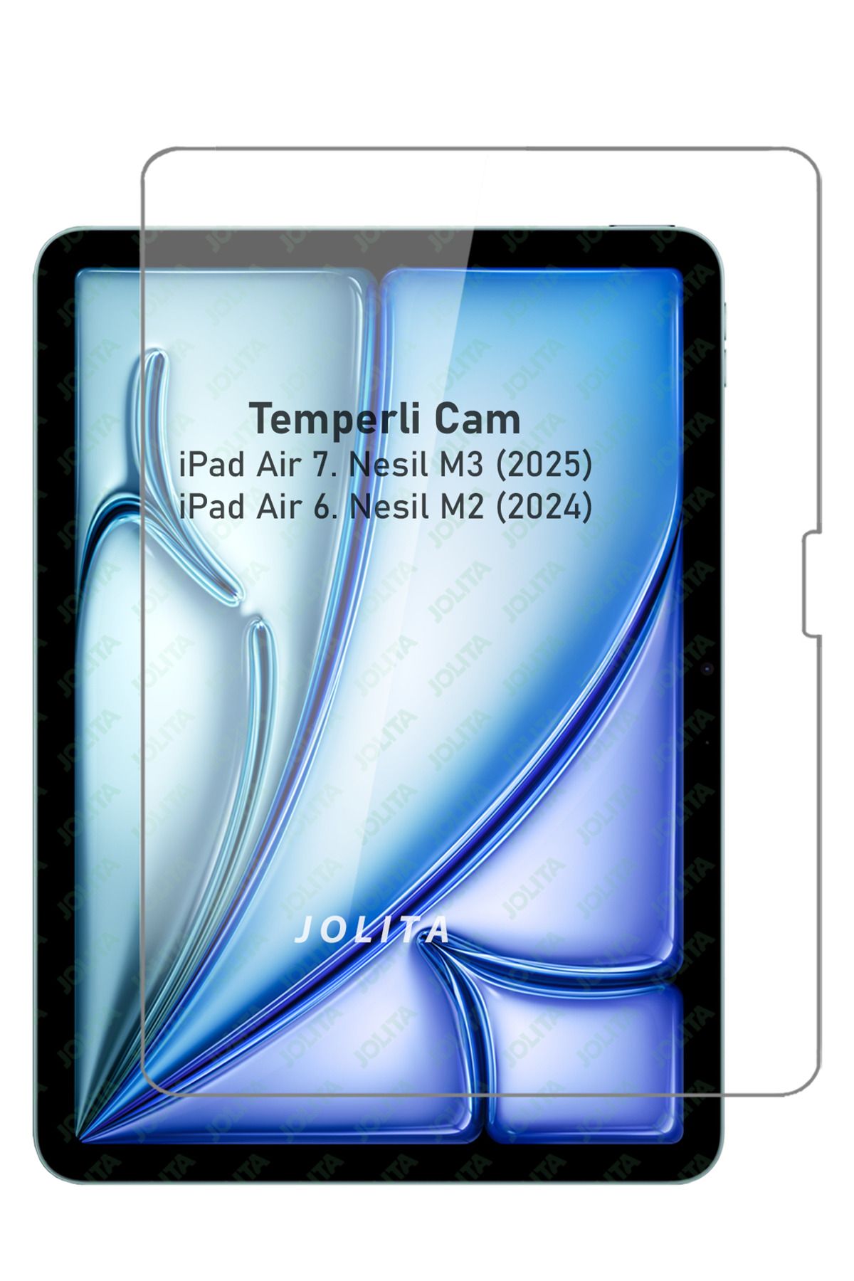 Jolita Ipad Air 7. Nesil M3 Ve 6. Nesil M2 11 Inç Uyumlu Temperli Ekran Koruyucu Kırılmaz Cam Air 7 2025
