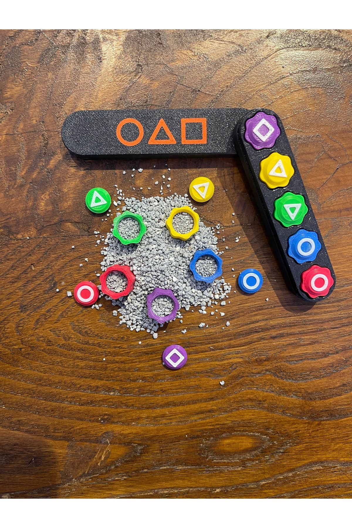 3Cup Design -beş Taş Oyunu-squid Game-gonggi-kutulu-kum,pirinç Dolu Taşlar-5 Taş-kore Oyunu(ANAHTARLIK HEDİYELİ)