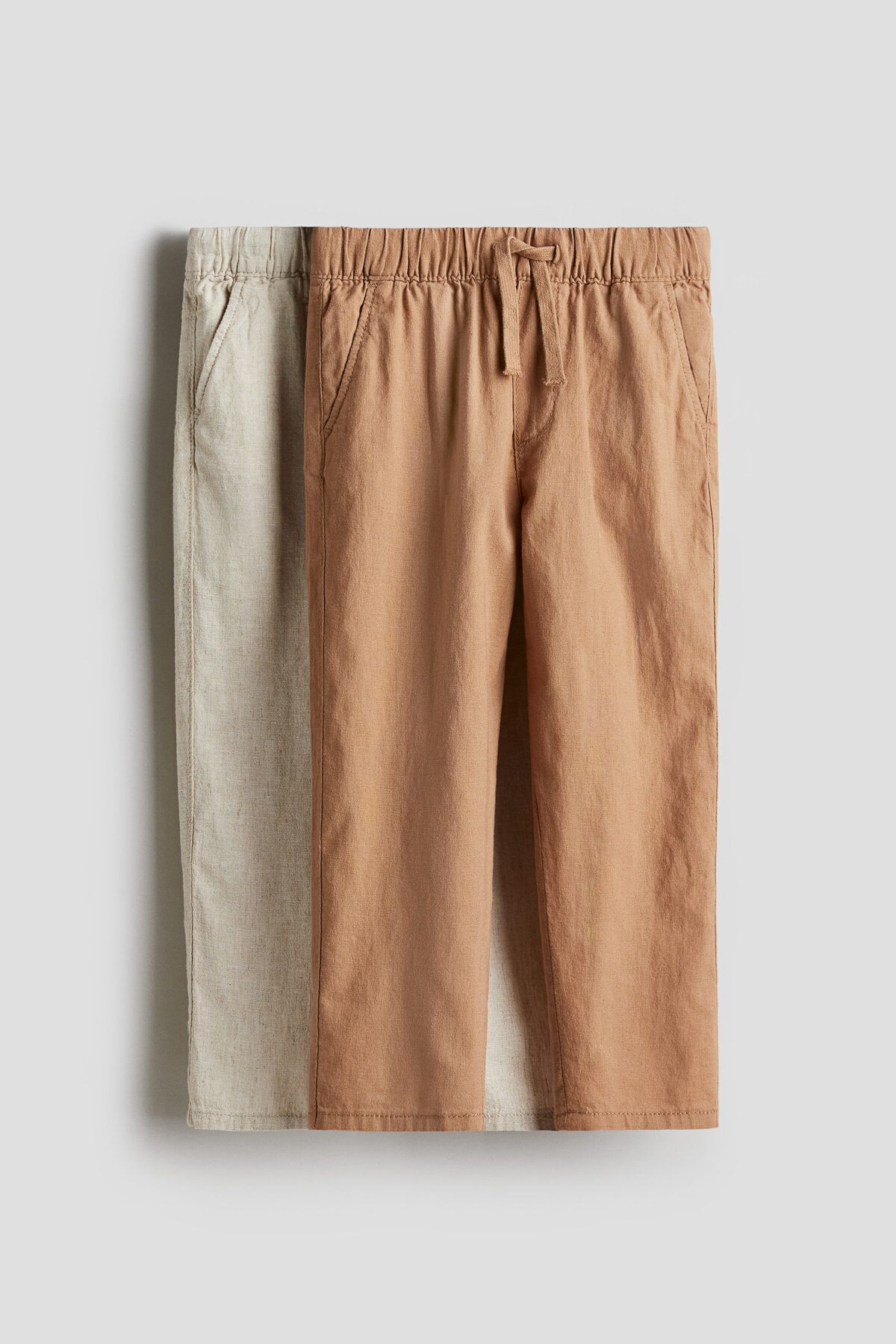 H&M 2’li Keten Karışımlı Pantolon