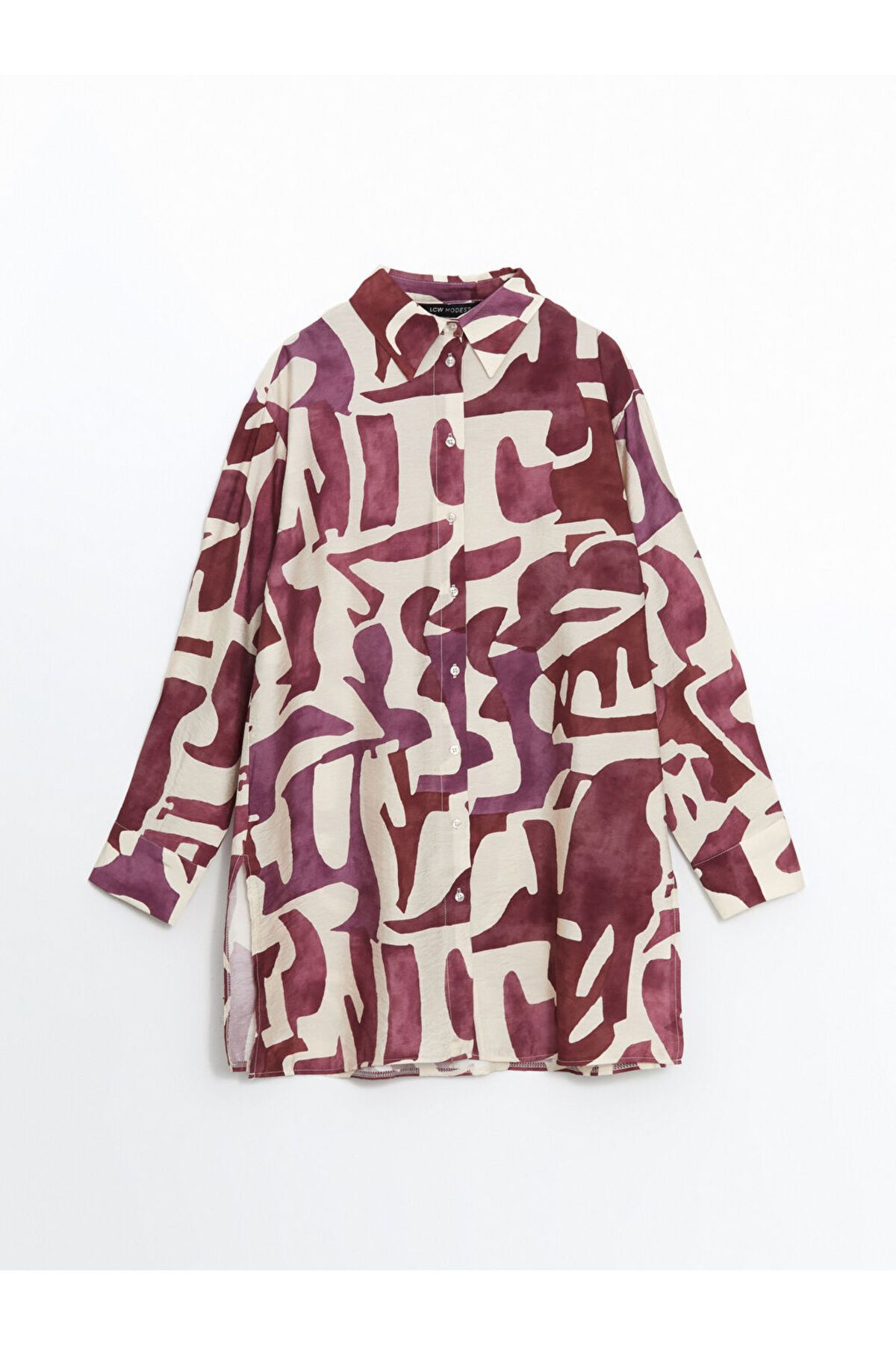 LC Waikiki LCW Modest Desenli Kadın Gömlek Tunik