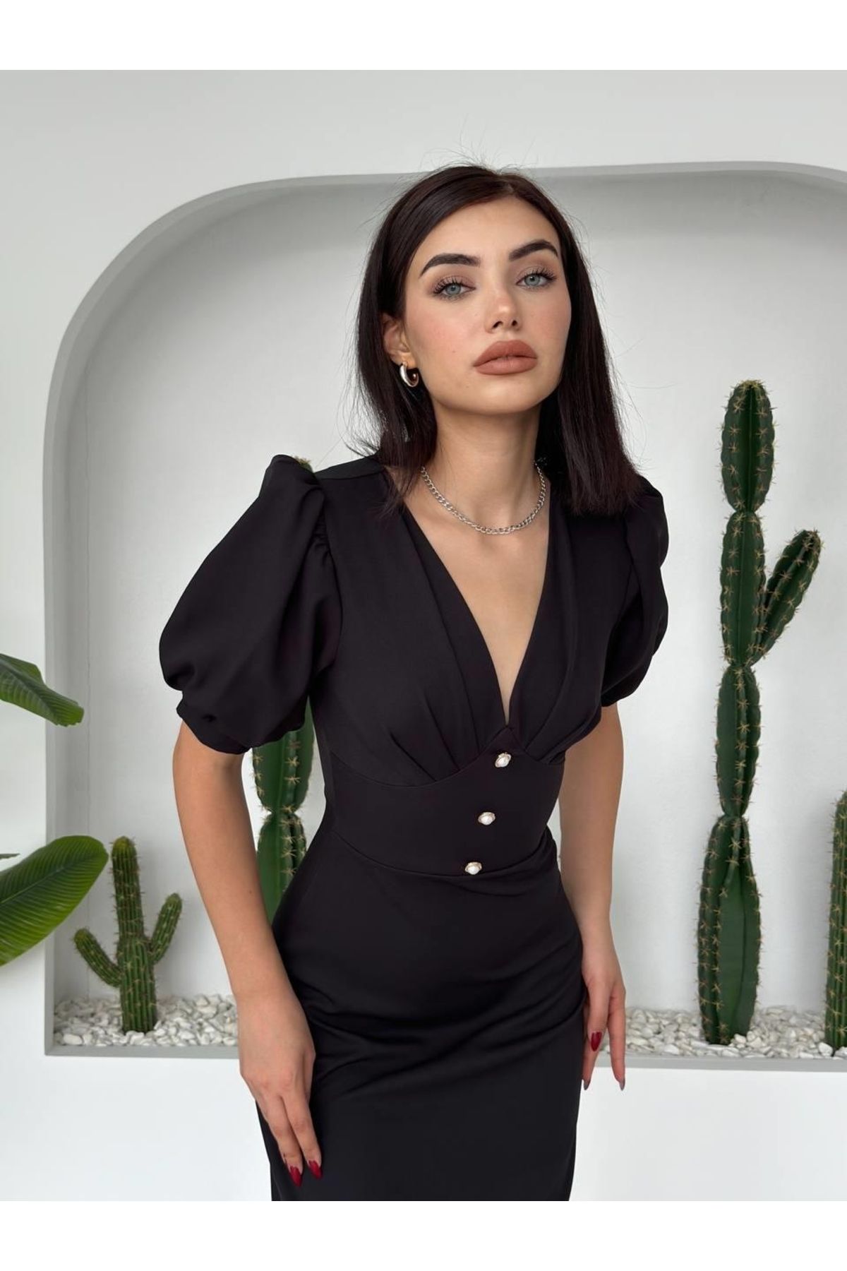 Kokosh moda Linda Midi Elbise