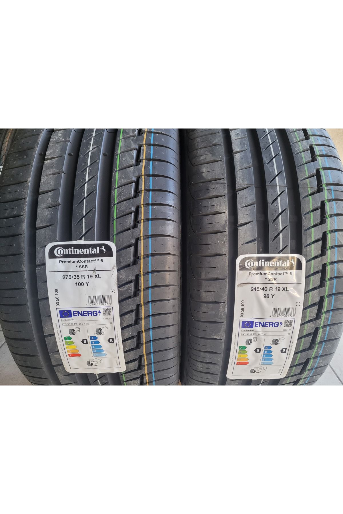 Continental 275/35R19 - 245/40R19 Premium6 SSR RUN FLAT Set Olarak (4 ADET) 2024 Üretim*