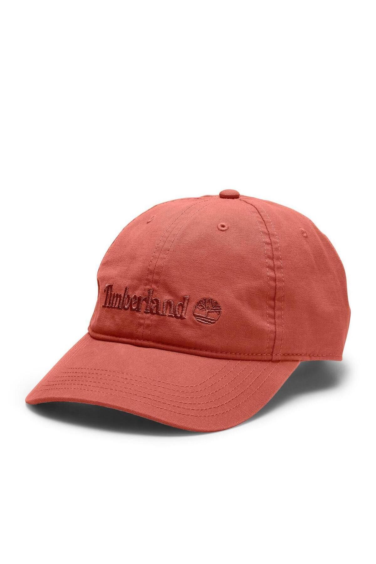 Timberland COOPER HILL Canvas Embroidered Cap Erkek Şapka TB0A1F54EOD1 Kiremit-STD