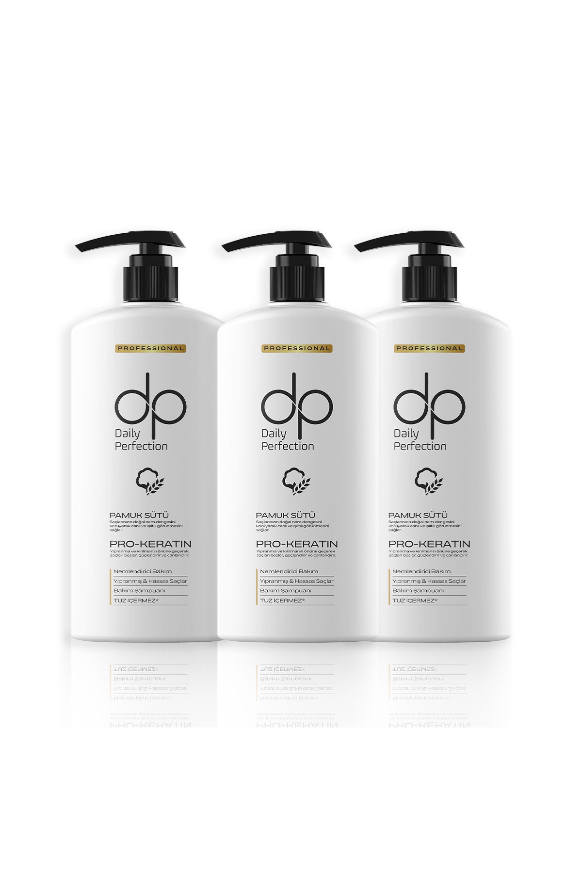 dp Daily Perfection Şampuan Pamuk Sütü 425 ml X 3 Adet