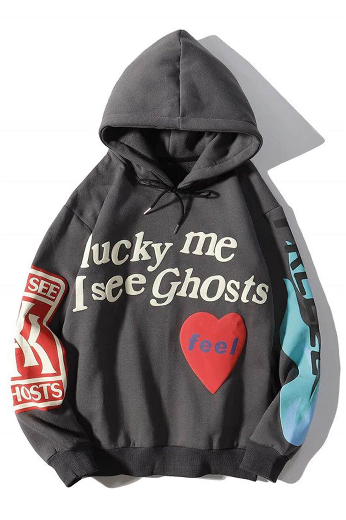 Trendiz Kanye Oversıze Sweatshirt Hoodie Antasit Tr30027