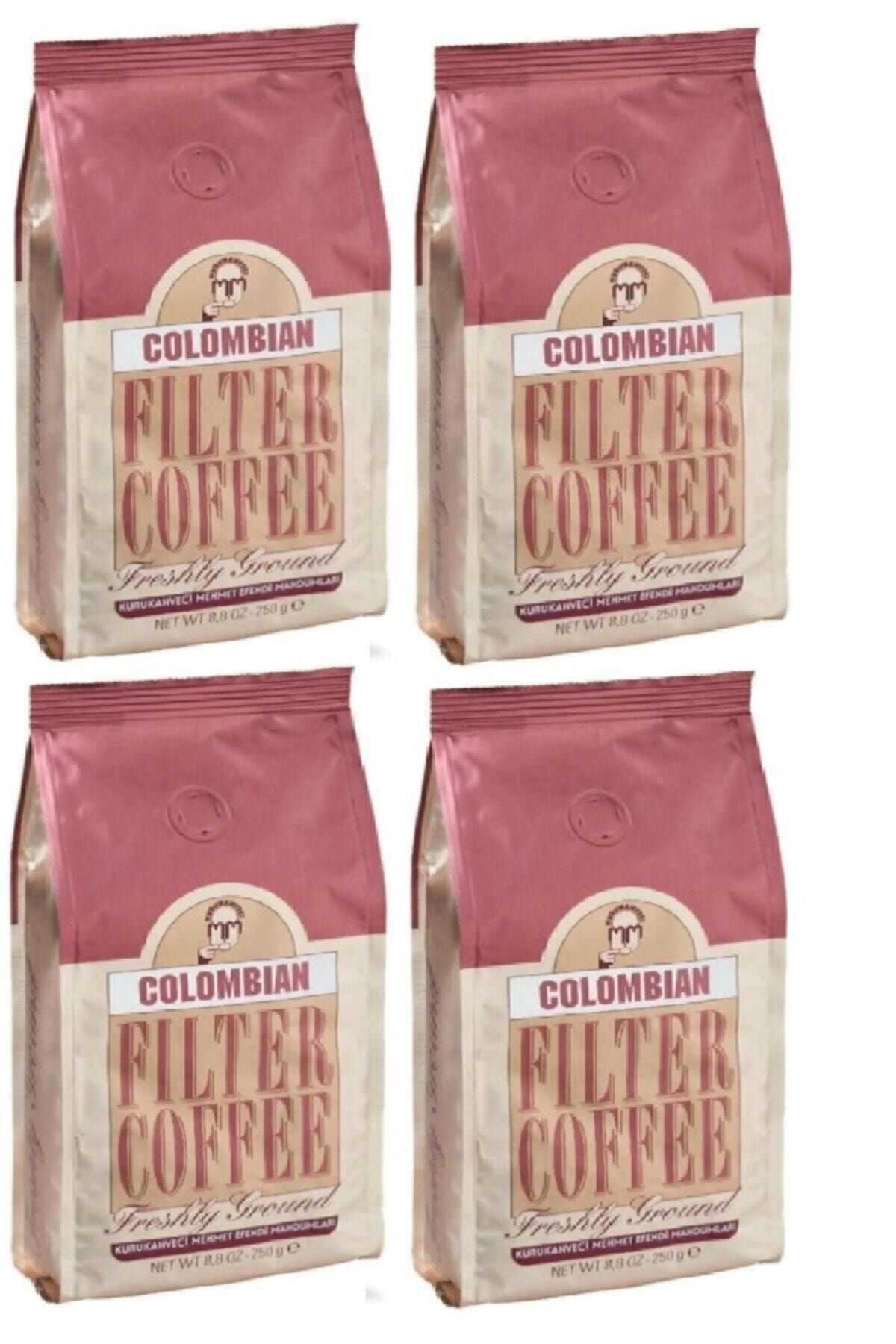 Mehmet Efendi Kurukahveci Colombian Filtre Kahve 4 X 250 G