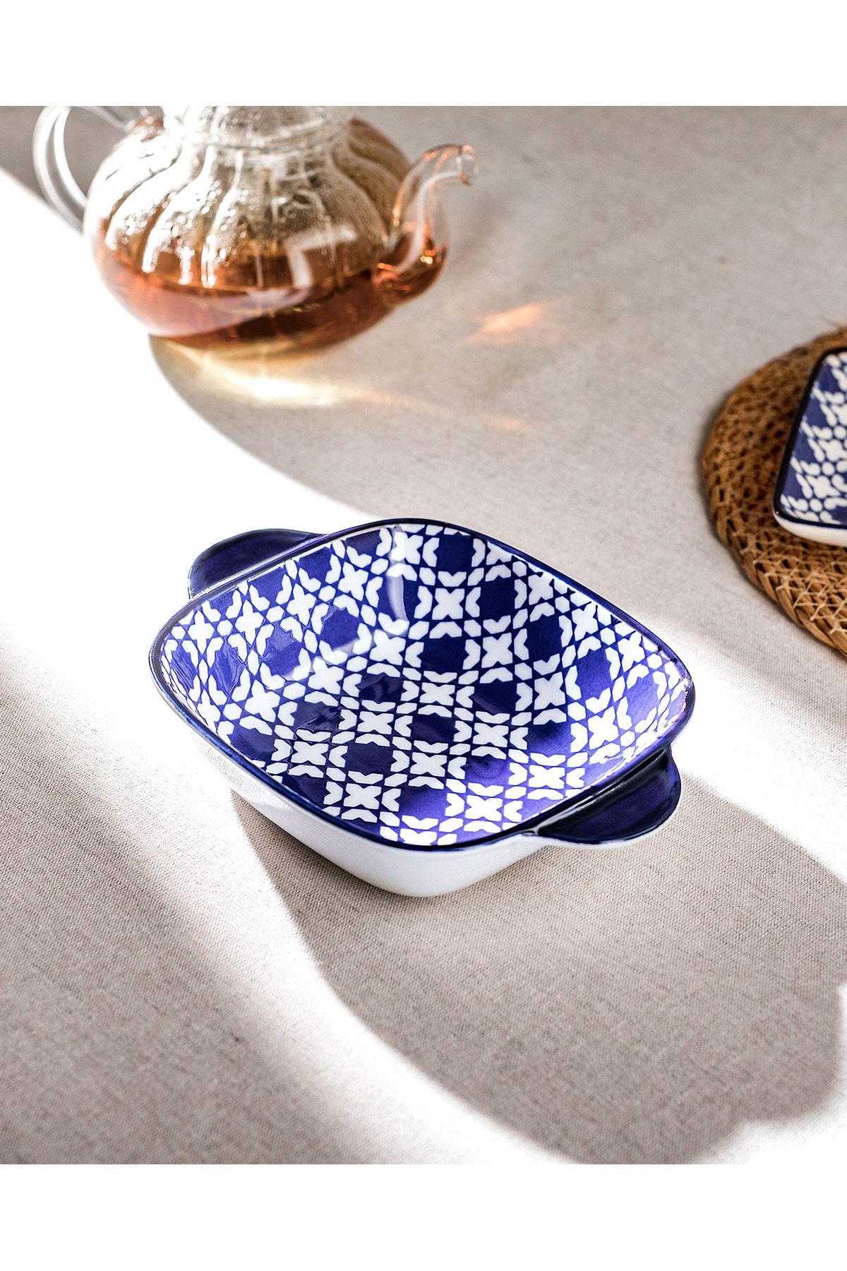 Madame Coco Rêve Bleu Brest New Bone China Kare Kulplu Tabak