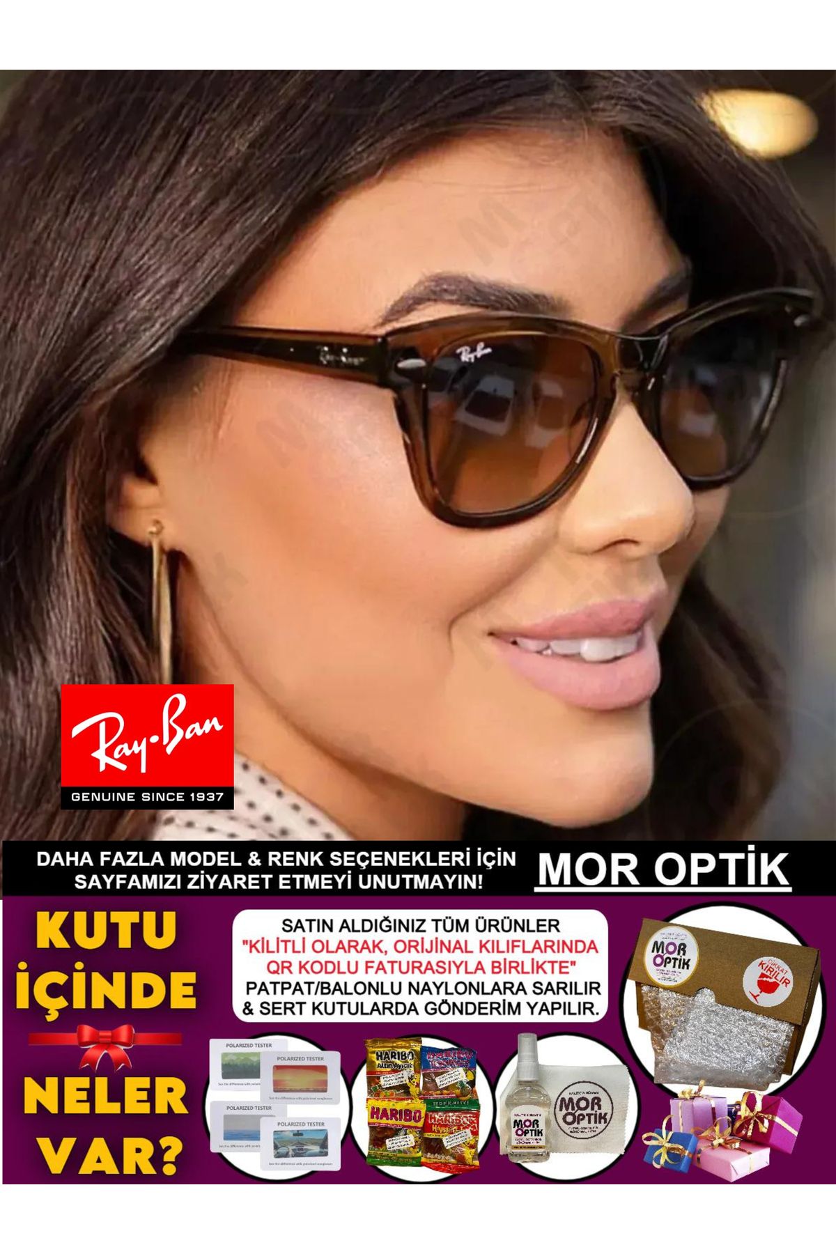 Ray-Ban MOR OPTİK RB0707S 6640/51 (50 SİZE) CAPPUCCİNO COLOR CAT MODEL