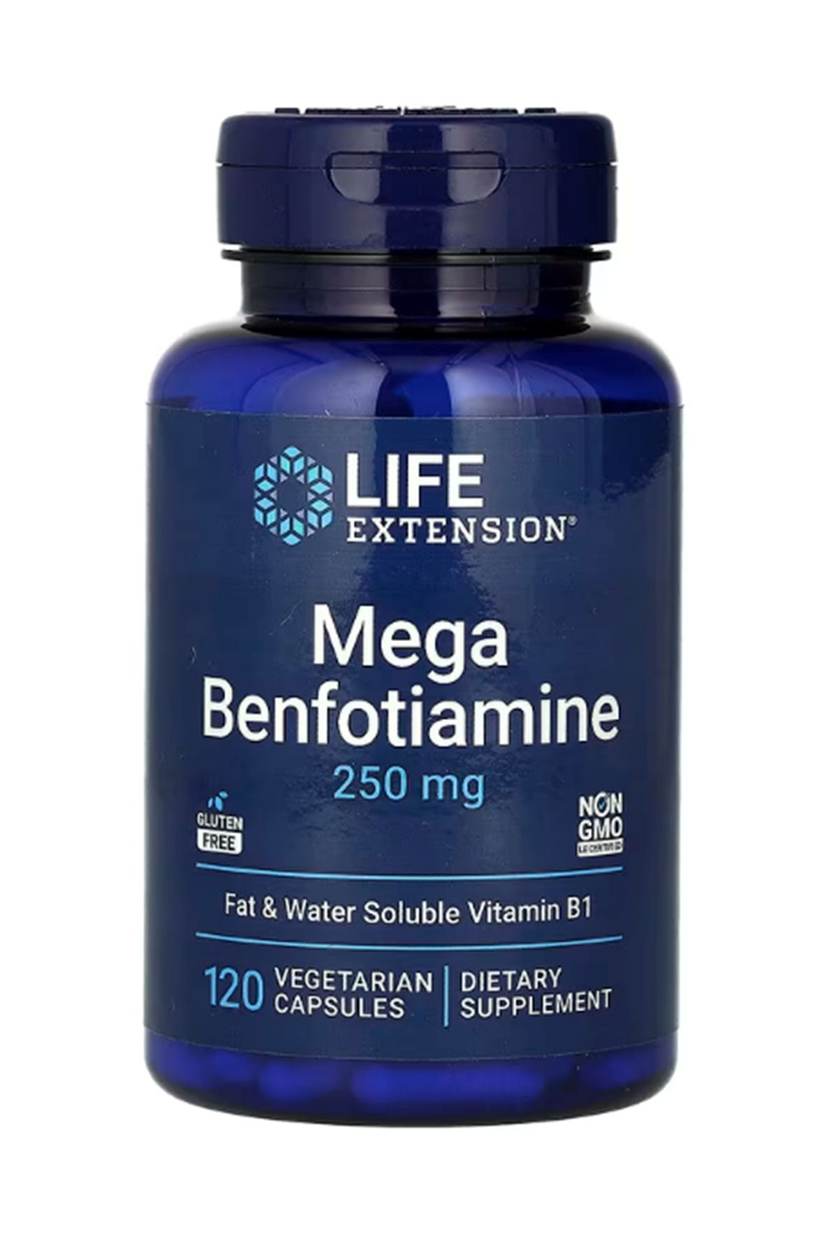 Life Extension Lıfe Nutrıtion Mega Benfotiamine, 250 Mg, 120 Vegetarian Capsules.usa Version.3950