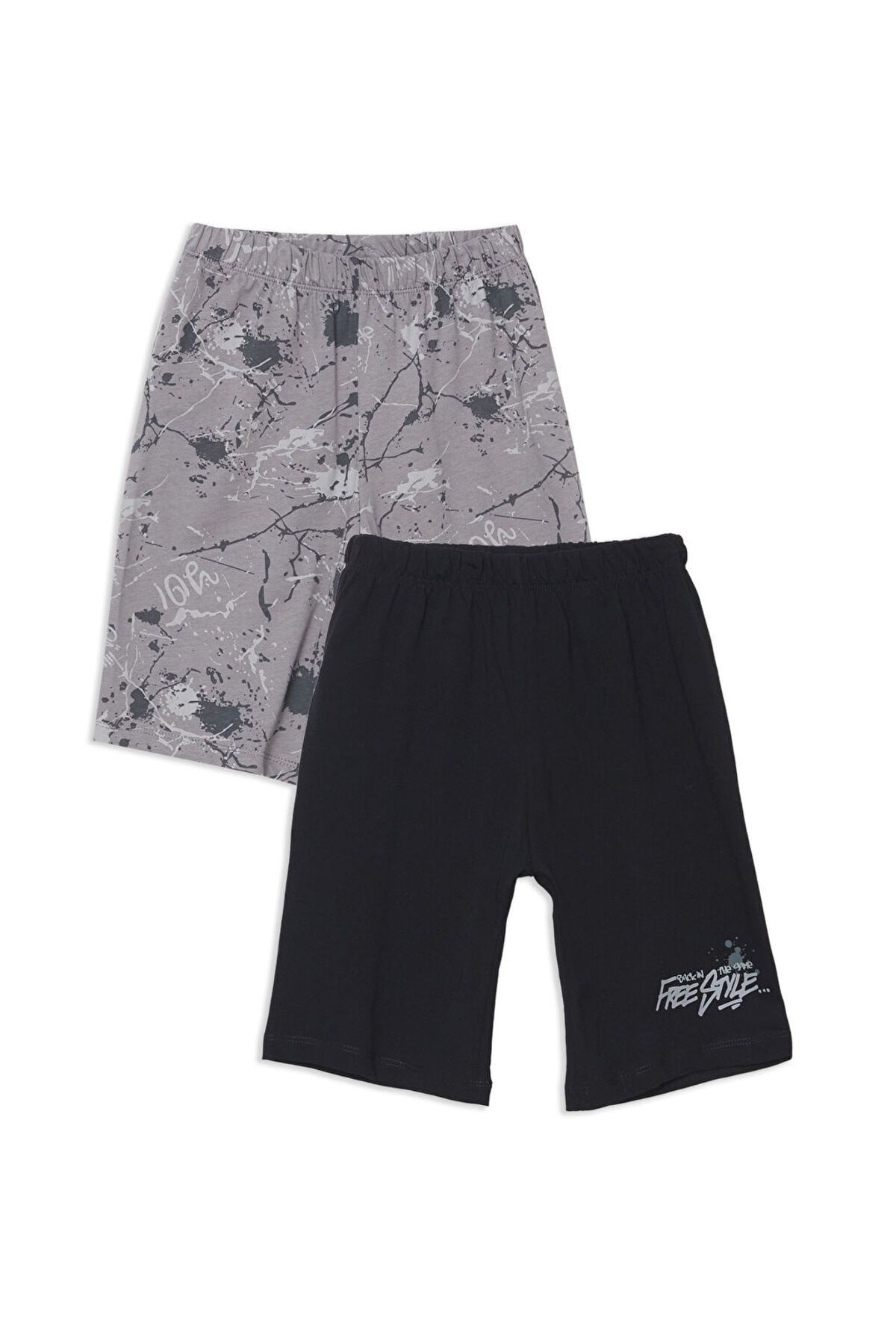 LC Waikiki Beli Lastikli Erkek Çocuk Pijama Şort 2'li