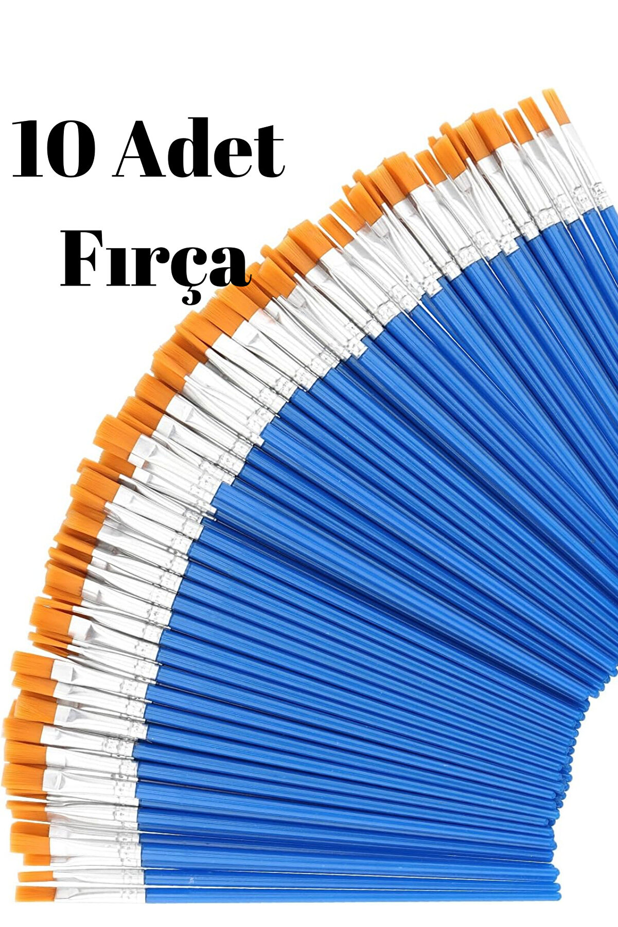 NEON PLUS 10 Adet Boya Fırçası Seti - Akrilik, Guaj, Parmak, Sulu, Yağlı Boya İçin