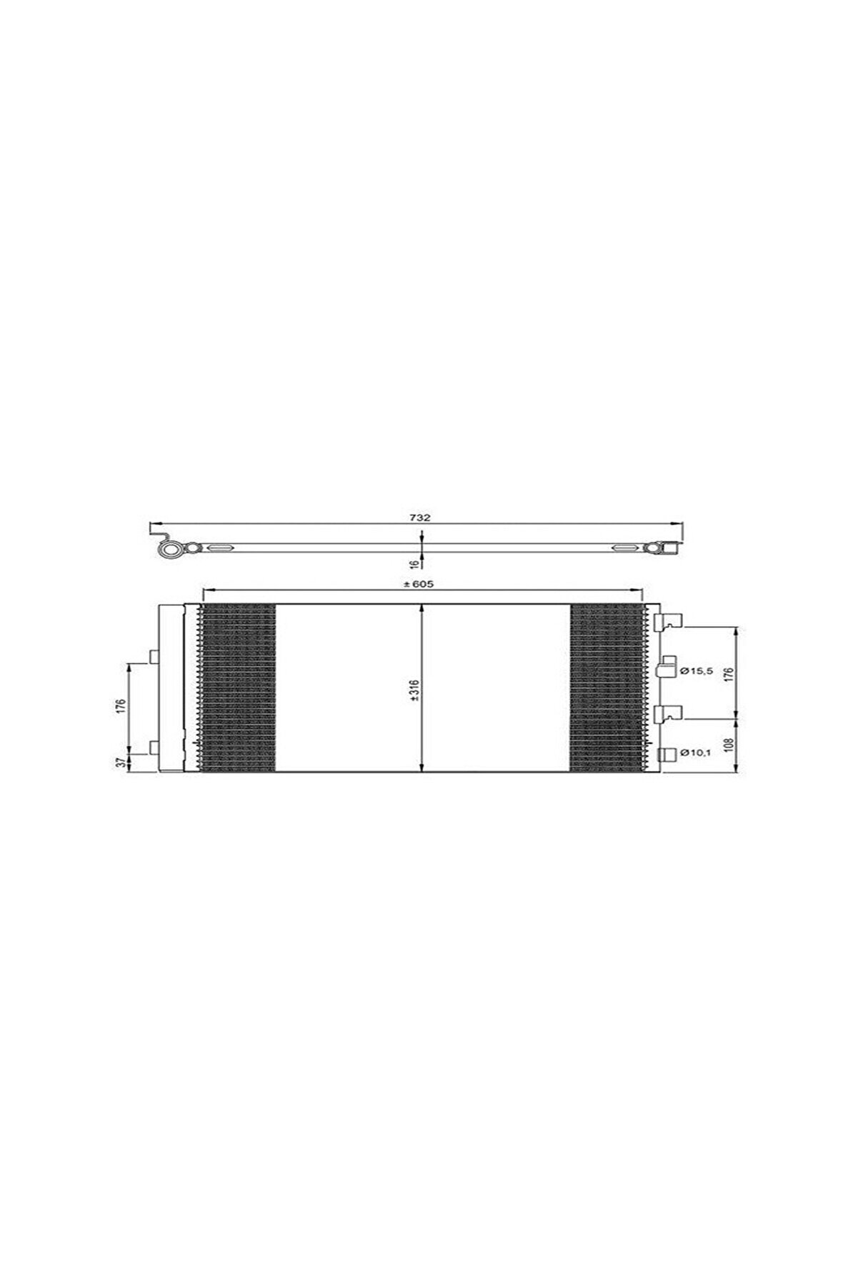 814178 Klima Radyatörü Duster 10-13 1.5 DCI