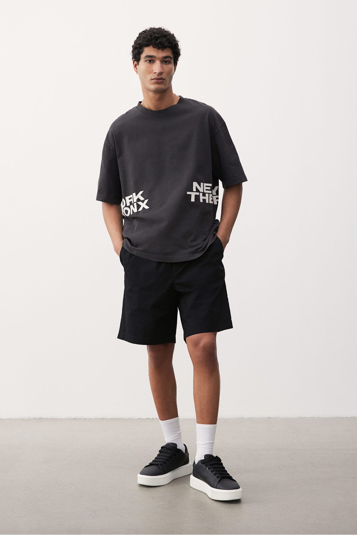 H&M Kanvas Şort Regular Fit