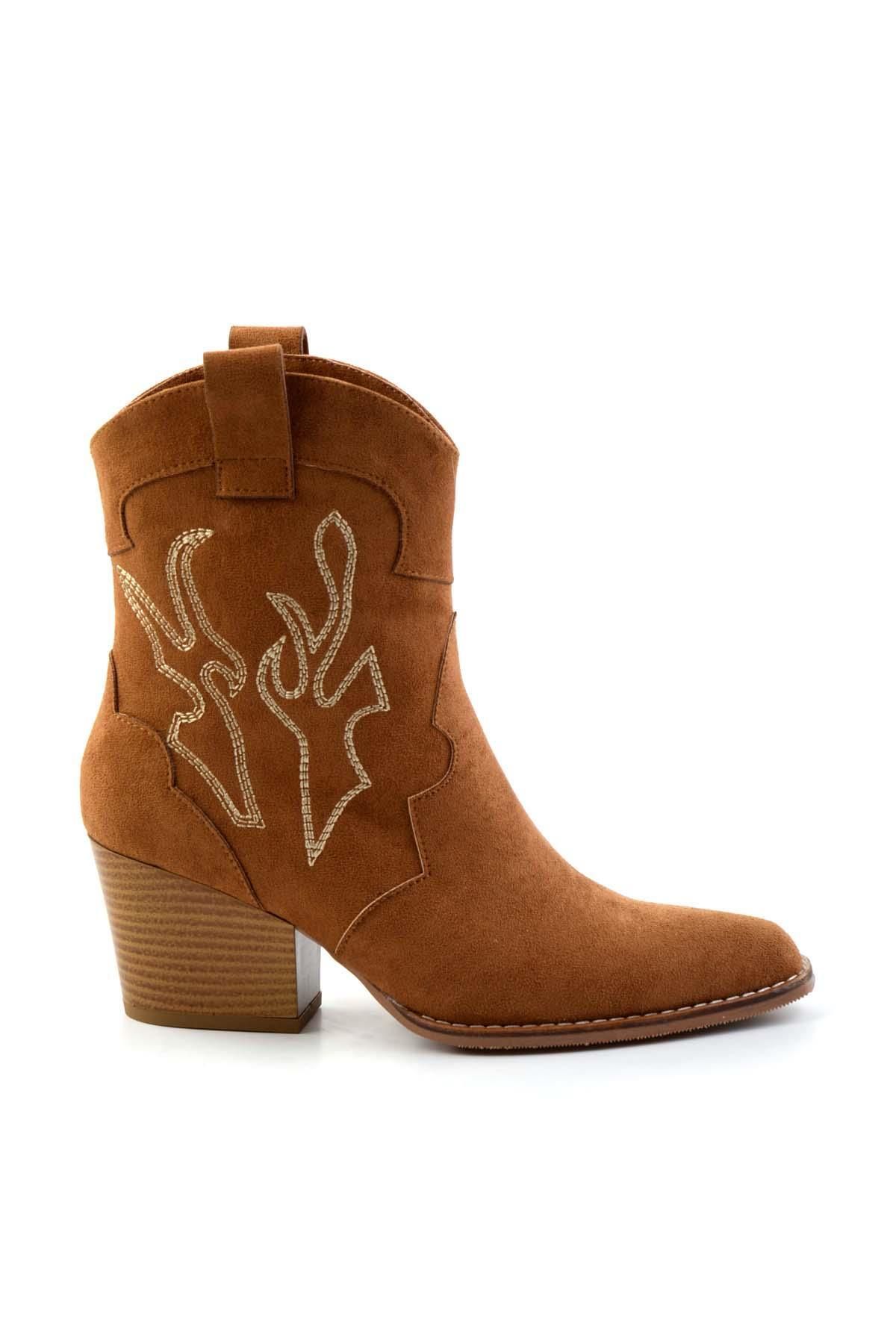 Bambi Taba Süet  Kadın Bot & Bootie K02055012002