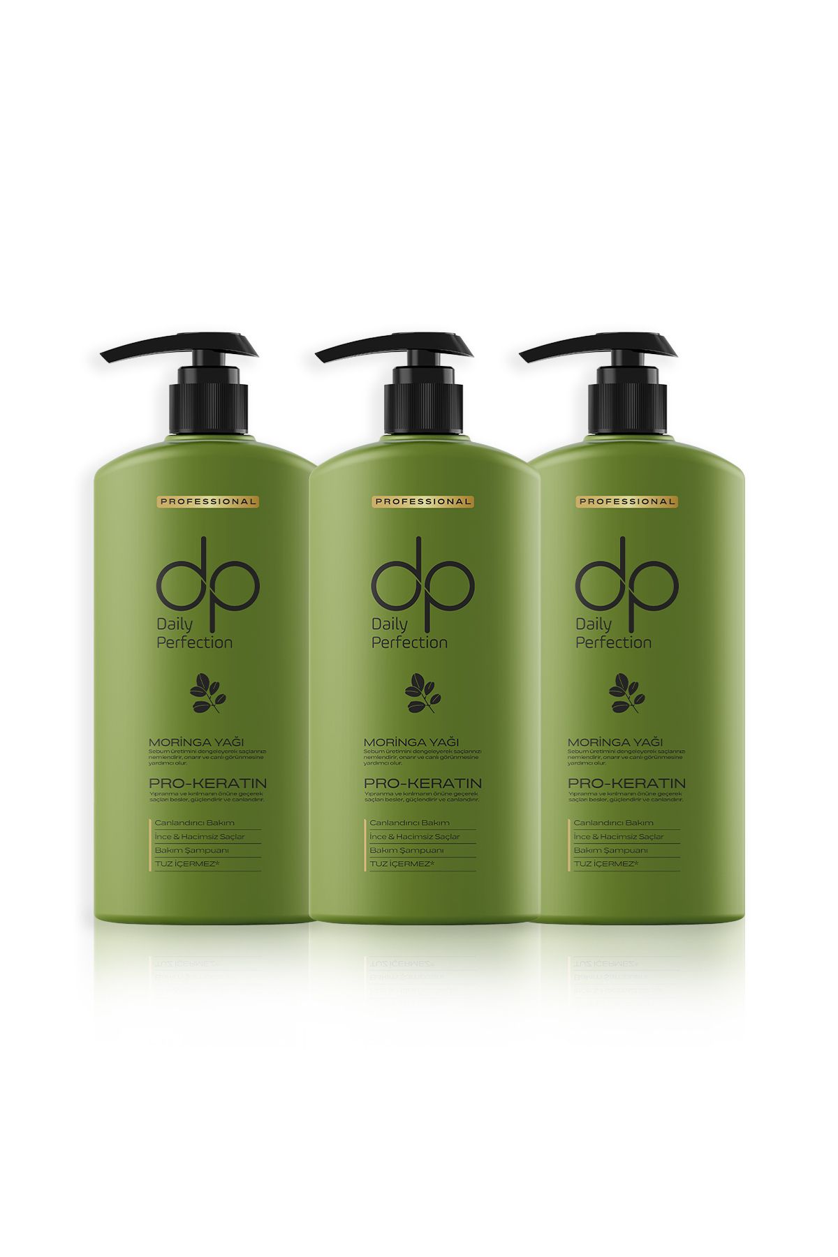 dp Daily Perfection Şampuan Moringa Yağı 425 ml X 3 Adet