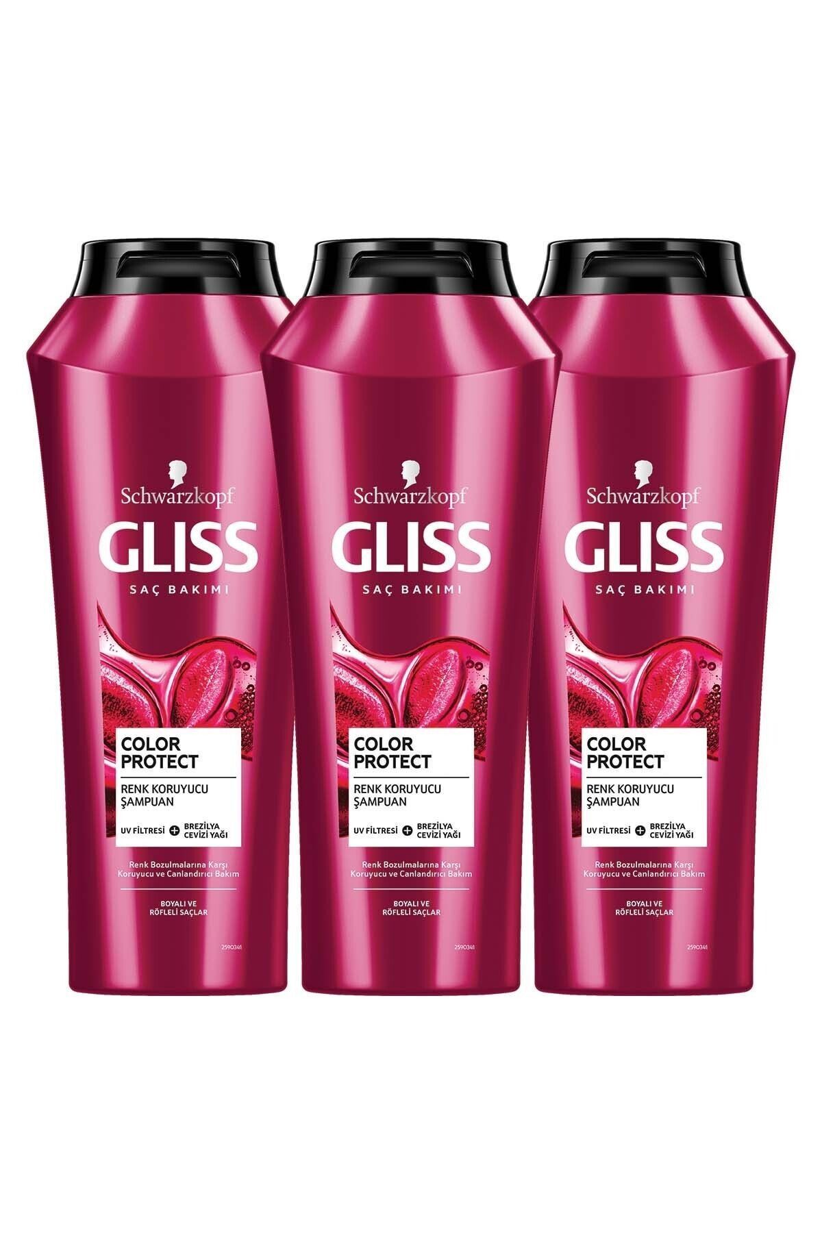 Gliss Şampuan 500 ml Color Perfect(MAT PEMBE) 3 Adet