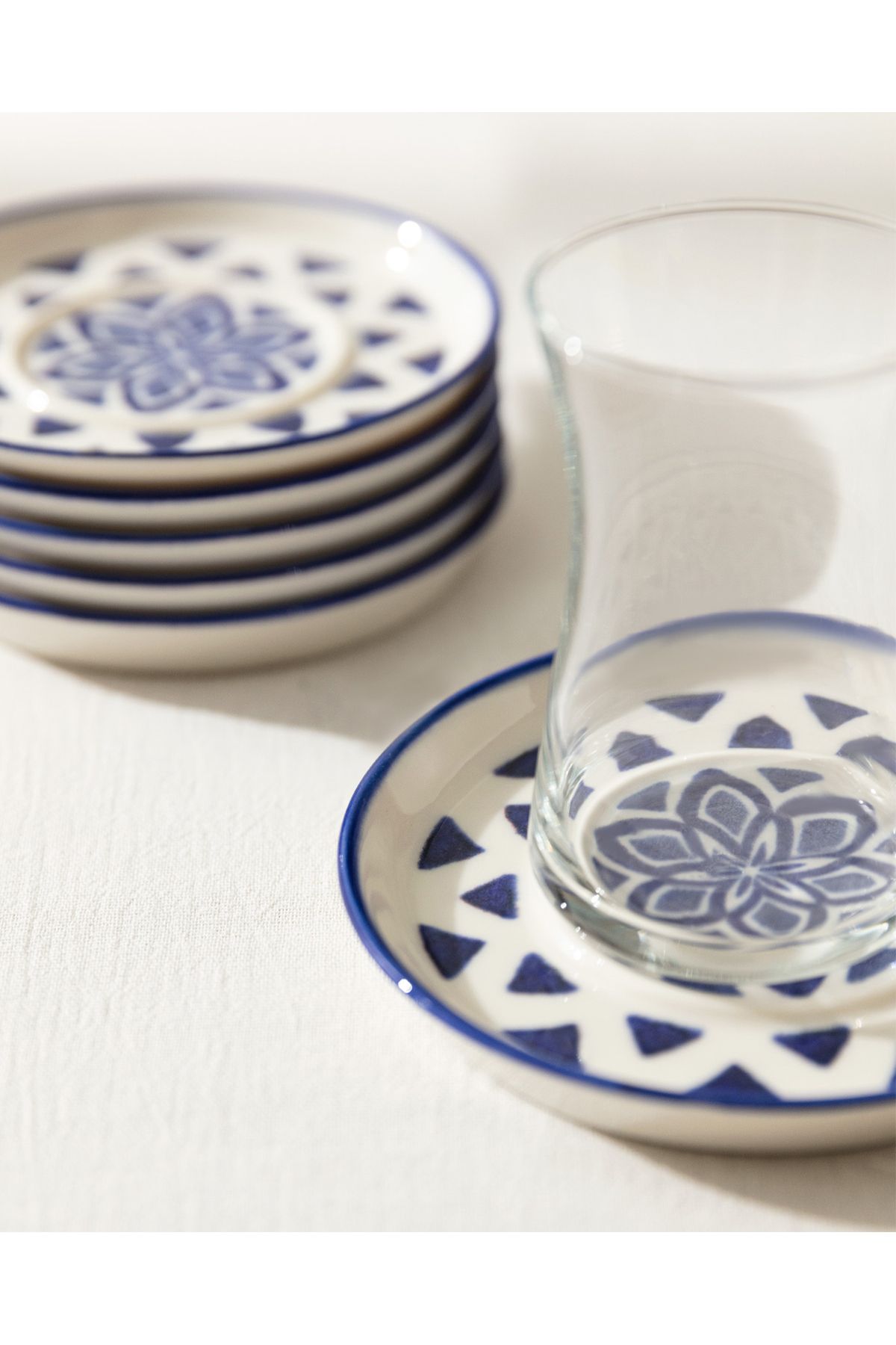 Madame Coco Grande Triangle 6'lı Çay Tabağı Seti