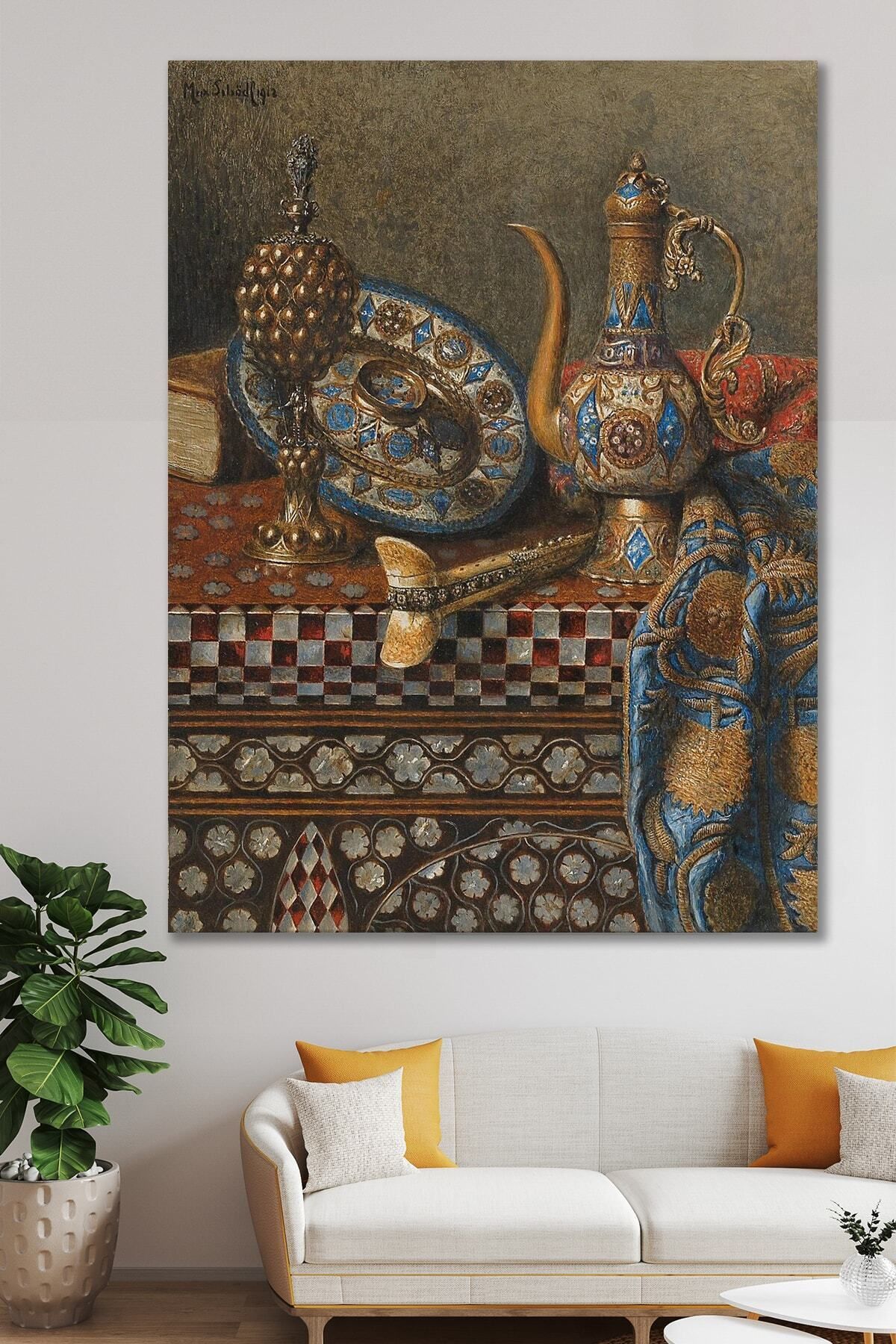 Hediyeler Kapında 90x130 Osmanlı Ibriği Duvar Kanvas Tablo