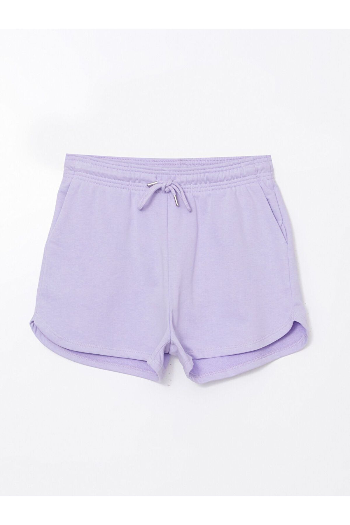 LC Waikiki LCW ECO Lila Beli Lastikli Kadın Şort