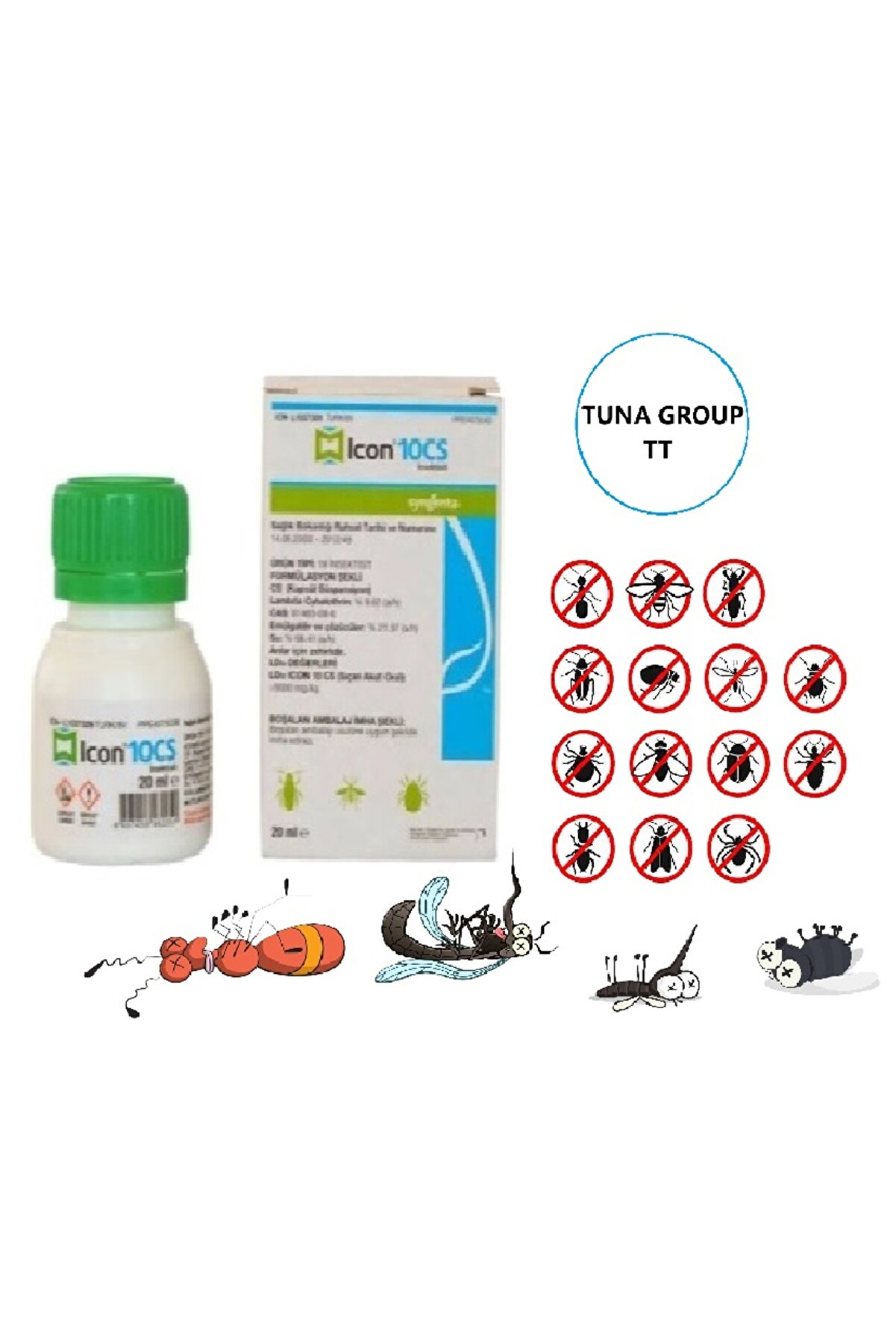 Syngenta Icon 10CS 20ml - Karınca, Hamamböceği, Sivrisinek, Akrep, Pire, Kene, Tavuk Biti