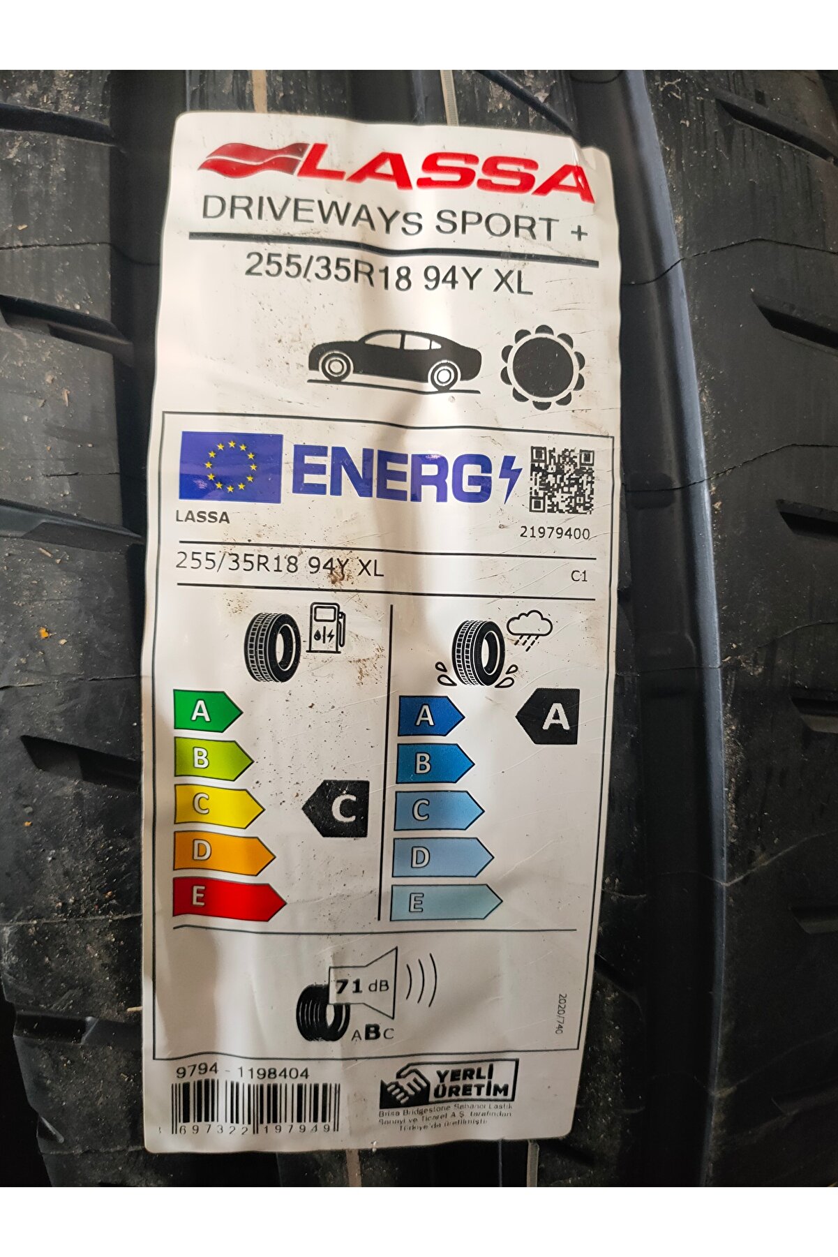 255/35R18 94Y XL LASSA DRIVEWAYS SPORT DOT ( 2024 )