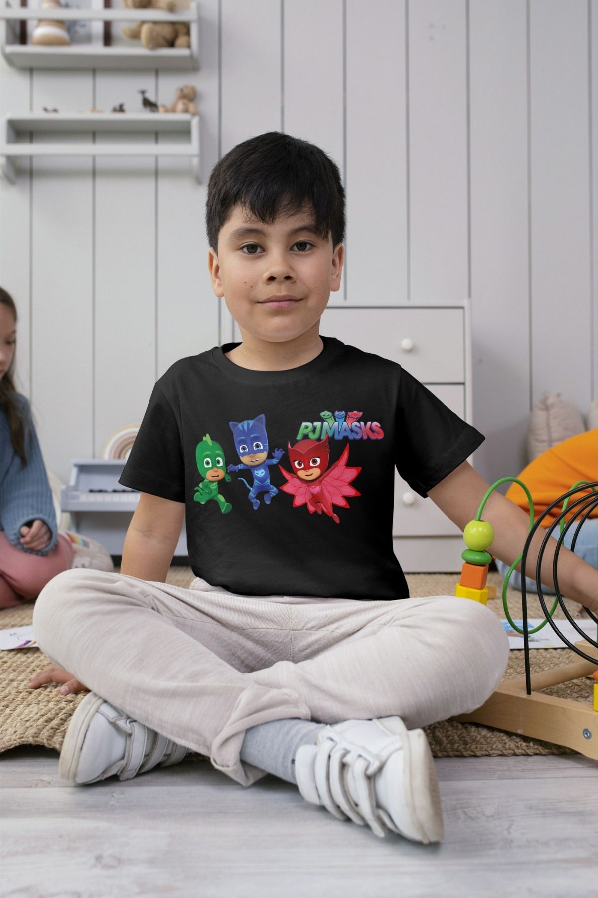 Texclusive Pjmasks Çocuk Tshirt Pijamaskeliler Çocuk Tişört Unisex