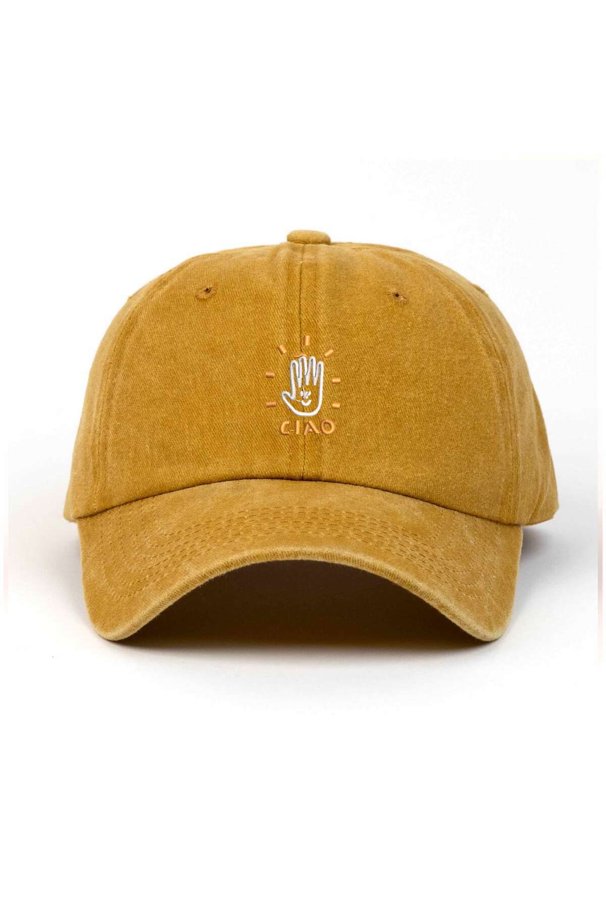 Braver Collection Ciao Nakışlı Yıkamalı Şapka
