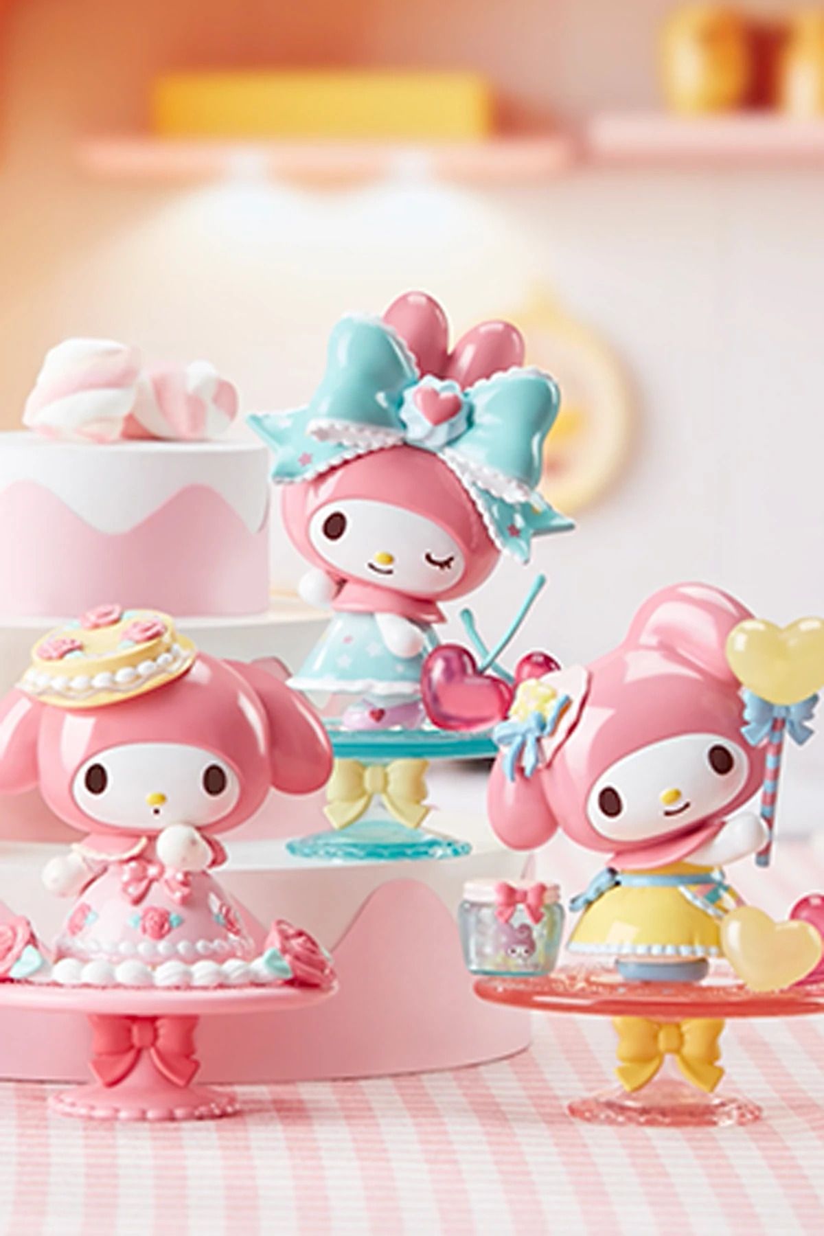 Miniso Sanrio Lisanslı My Melody Sürpriz Çay Saati Figürleri Kutu Blind Box