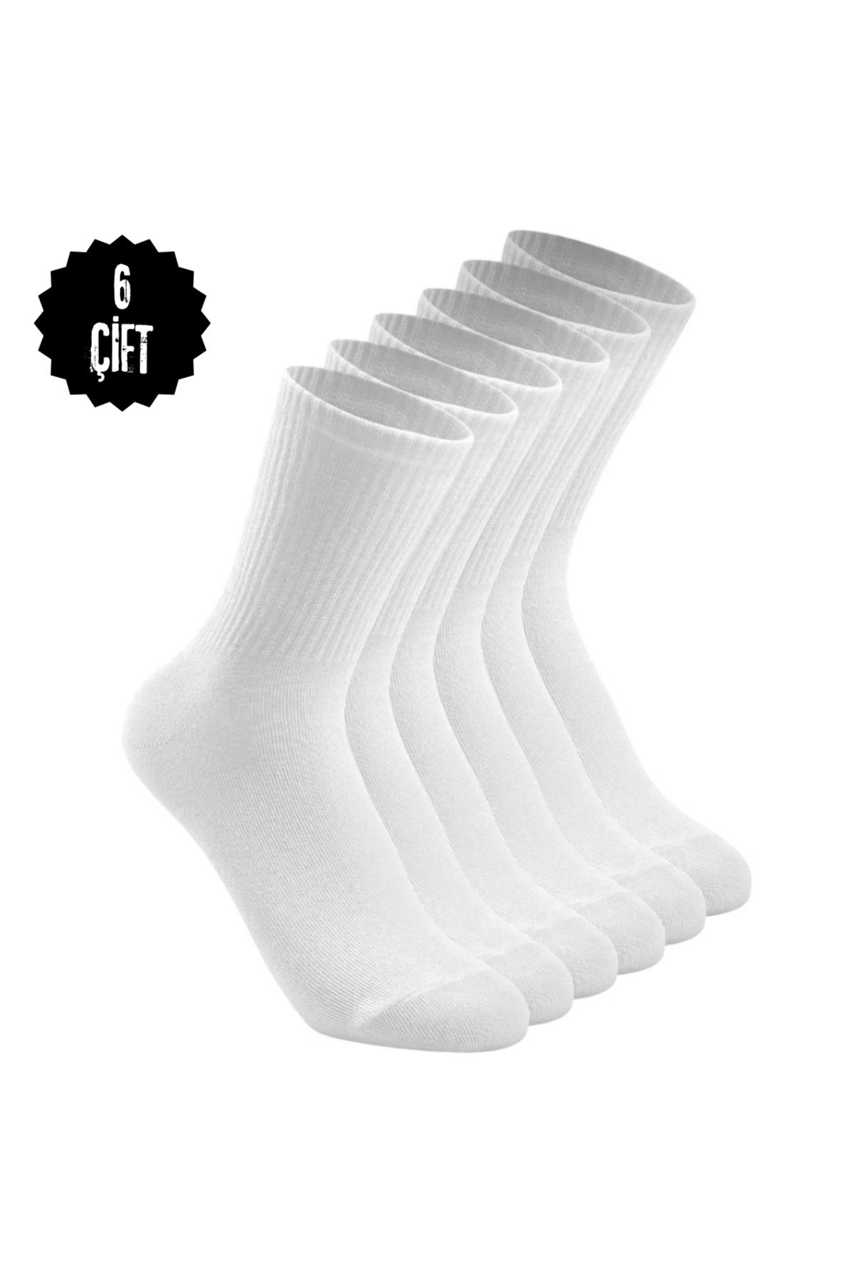 Çorap Kurdu 6’lı Ekonomik Paket Unısex Spor Kolej Çorap