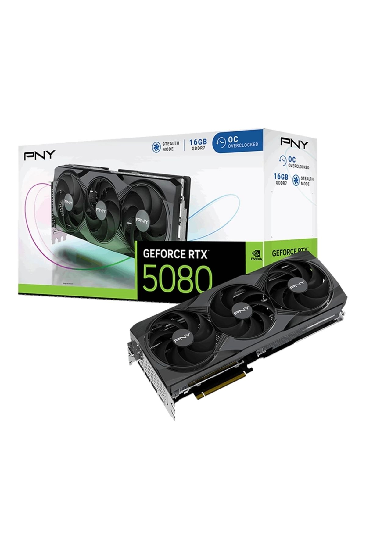 PNY Geforce Rtx 5080 Oc 16gb Dlss 4 256 Bit Gddr7 Ekran Kartı