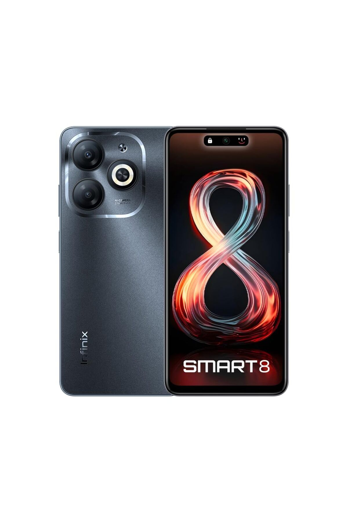 INFINIX Smart 8 4GB-64GB Ram Akıllı Cep Telefonu Siyah (İthalatçı Garantili)