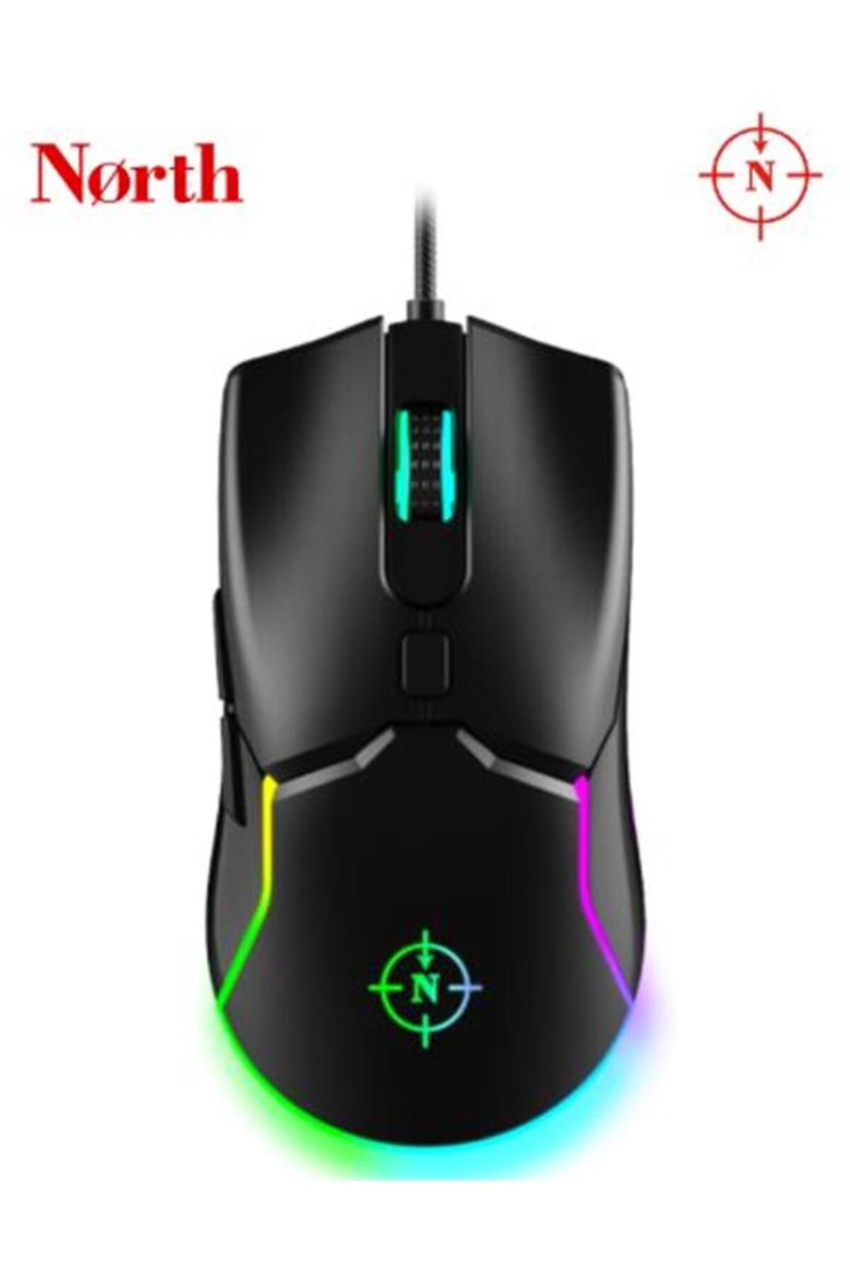 North Combat Rgb Kablolu Oyuncu Mouse