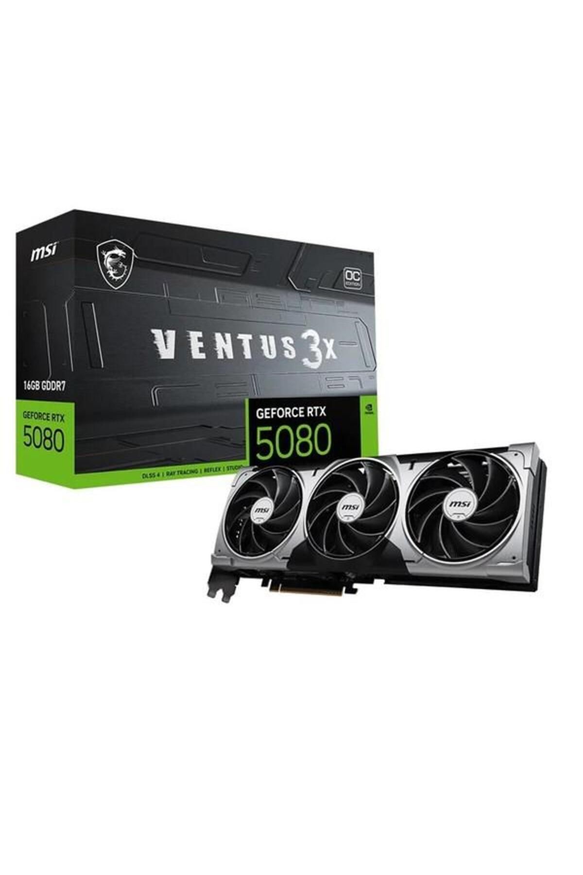 MSI Rtx5080 16gb Ventus 3x Oc 16g Gddr7 256bit Hdmı Dp Pcıe 5.0