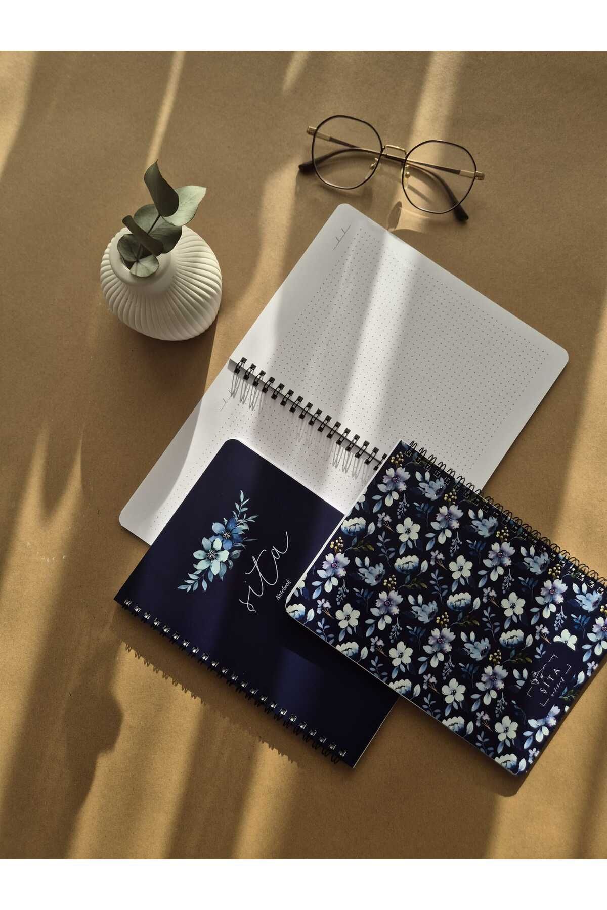 Store Şita Notebook | Bullet Journal | Noktalı Defter | Kış Çiçeği