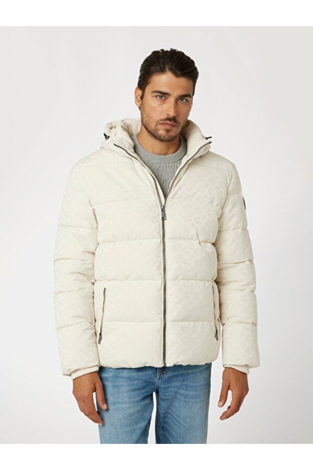 Guess Monogram Erkek Mont