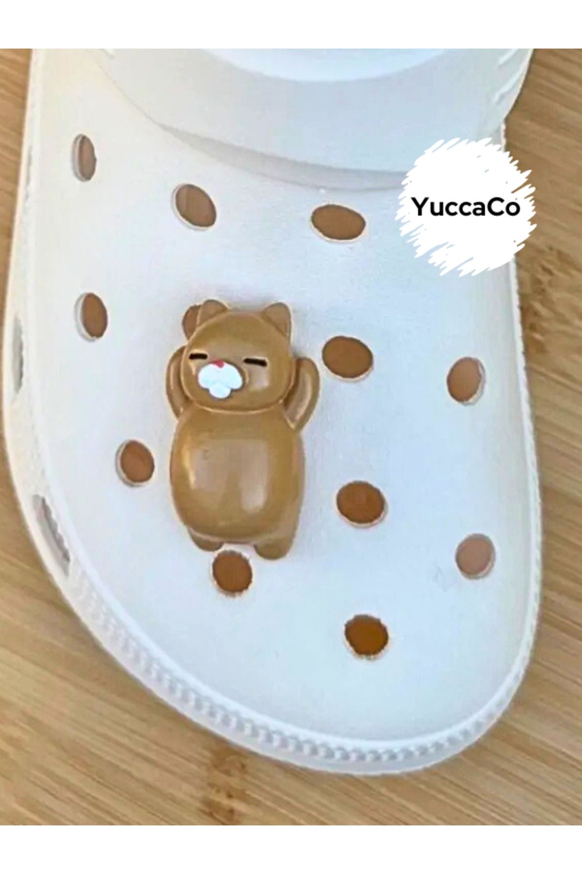 Crocs Kedili 3D Terlik Charm/Kedi Üç Boyutlu Jibbitz/Crocs Charm