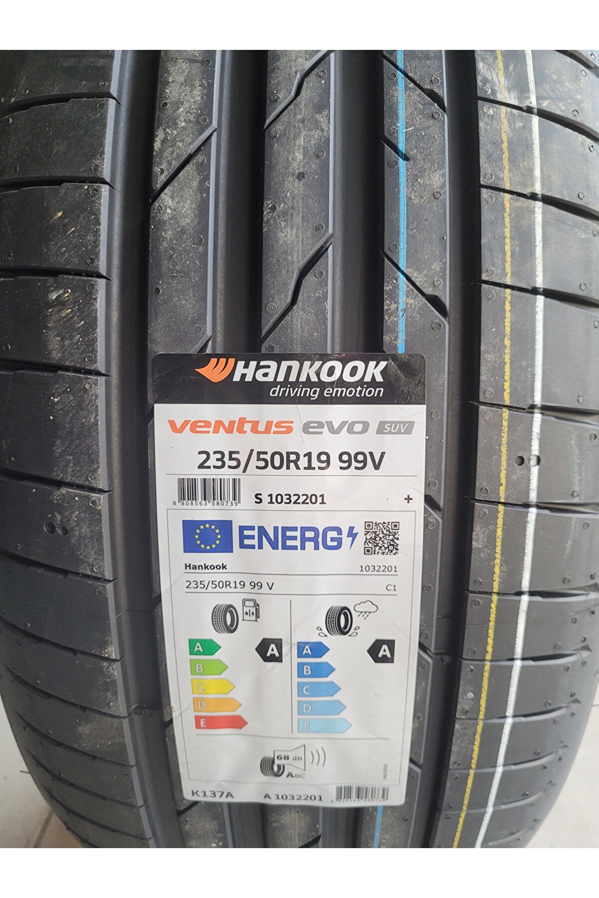 235/50R19 Ventus Evo SUV K137A 99V Set Olarak (4 ADET) A-A Seri 69 Decibel 2025 Üretim