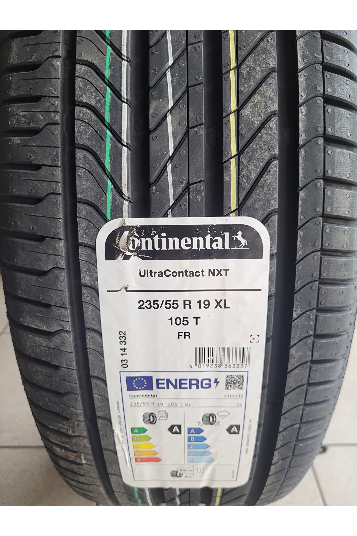 235/55r19 Ultra Contact Nxt 105t Fr Xl Set Olarak (4 ADET) A-a Seri 2025 Üretim
