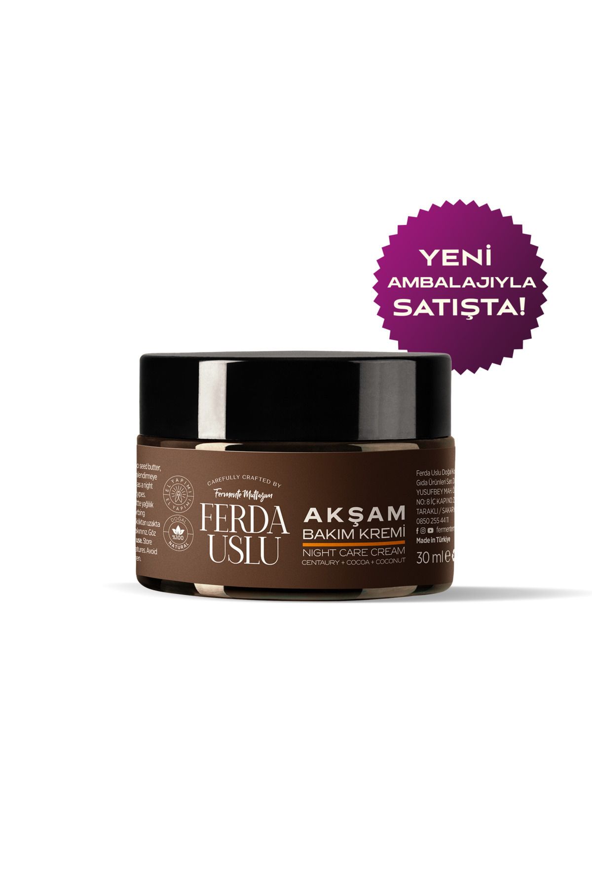 Fermente Mutfağım Kantaron Yağlı Krem - %100 Doğal Nemlendirici Onarıcı Akşam Bakım Kremi Bebeklerde Güvenli 30 ml