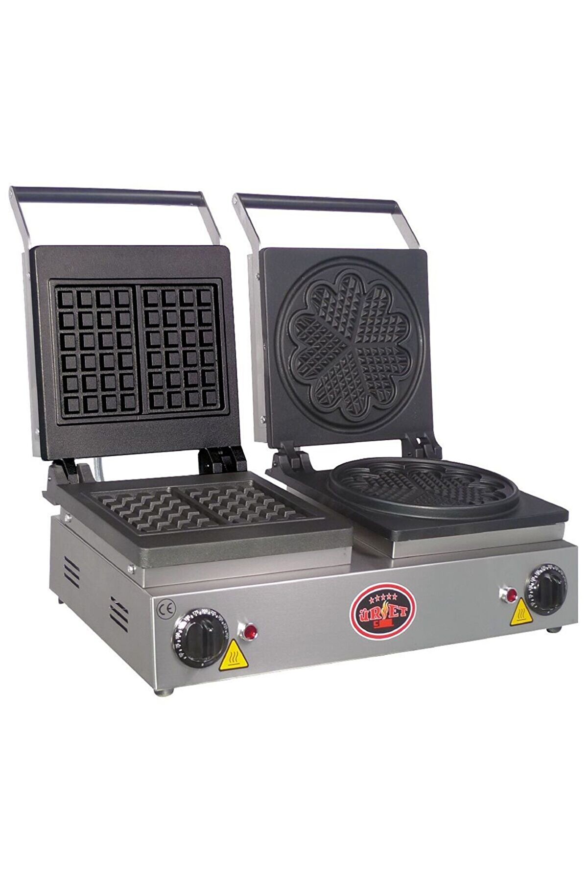 Çiftli Kare-papatya Waffle Makinesi