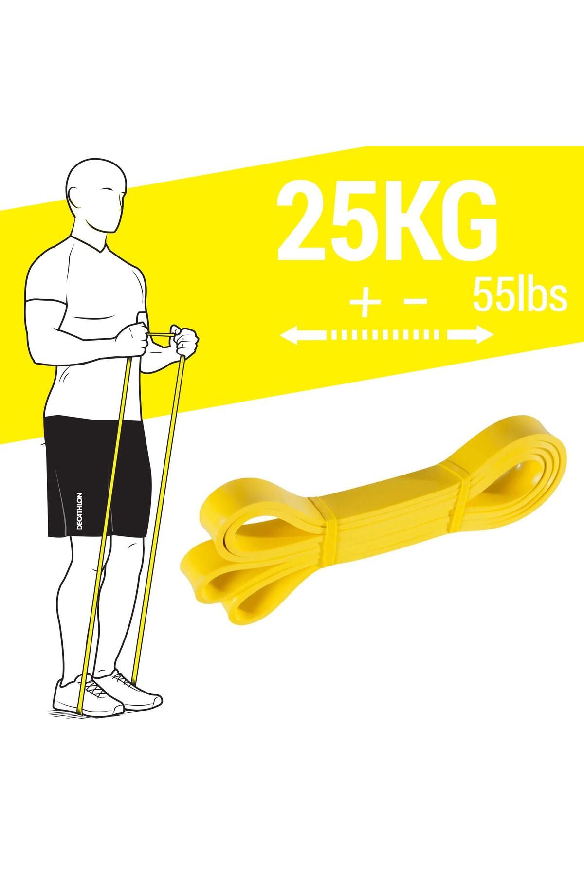 Decathlon Corength Direnç Bandı 25 Kg - Sarı