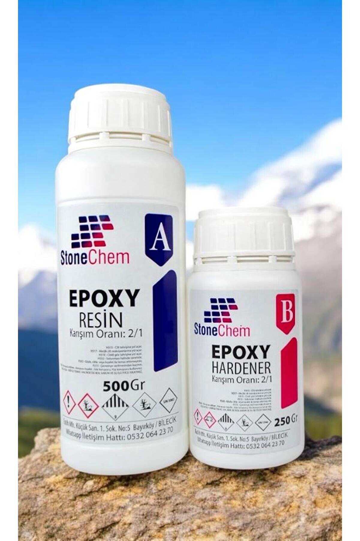 Stonechem Ultra Şeffaf Epoksi Reçine 750 gr - Hobi ve Yapım Malzemesi