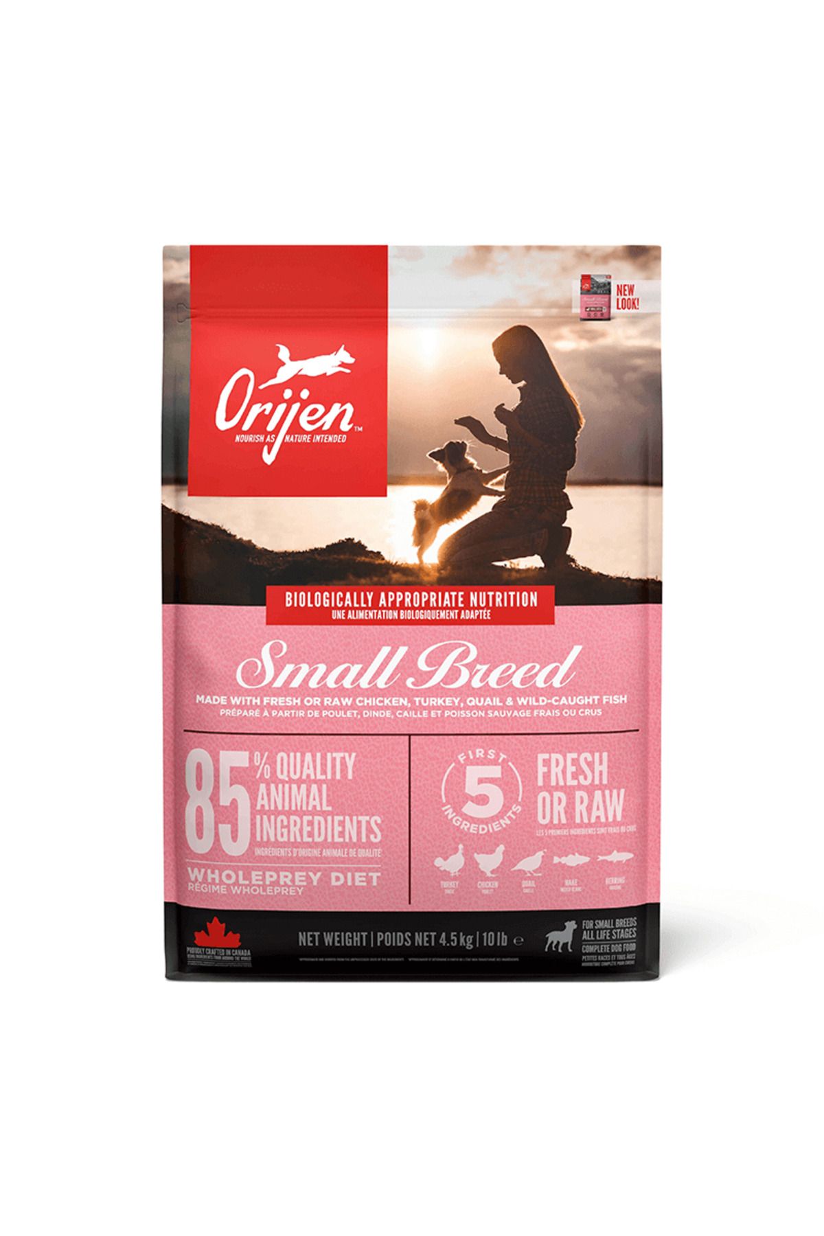 Orijen Small Yavru Ve Yetişkin Küçük Irk Köpek Maması 4,5 Kg