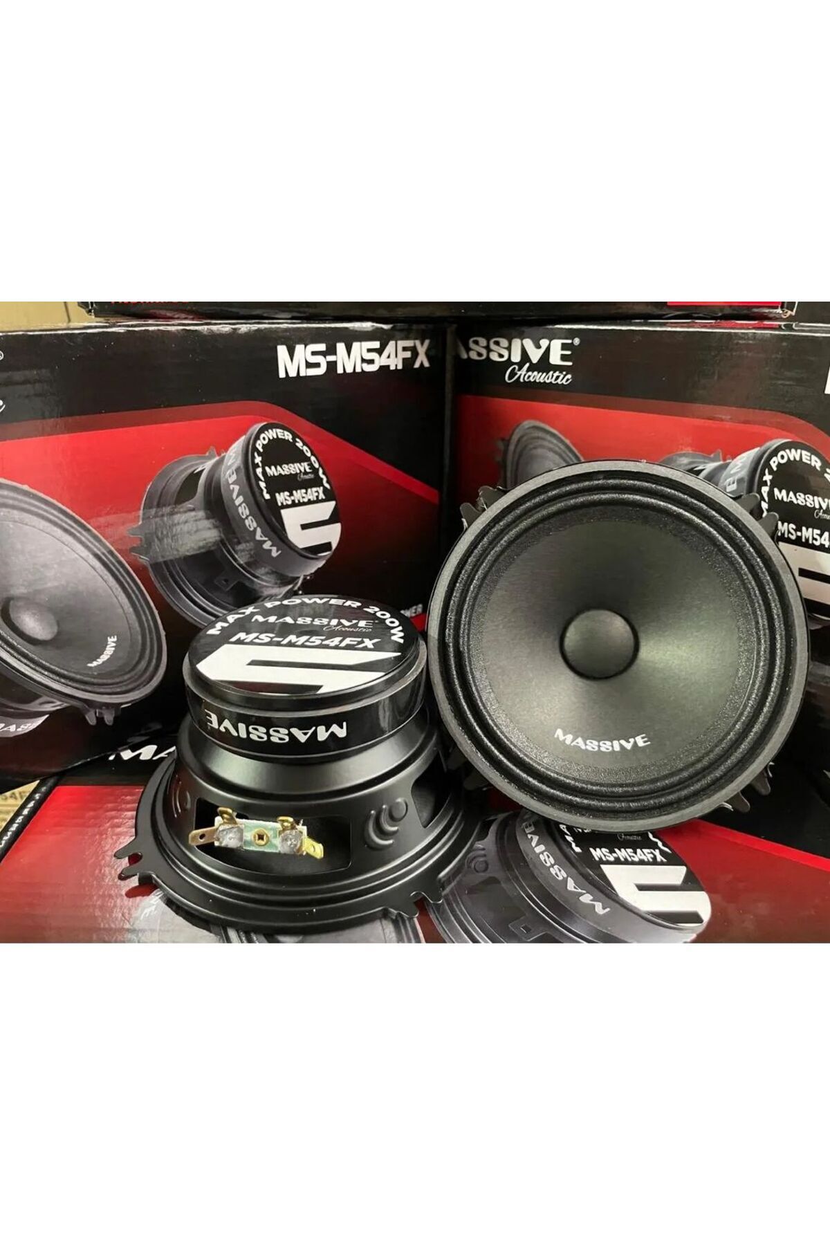 Massive M54fx 13 Cm Midrange 200watt 100rms Iki Adet
