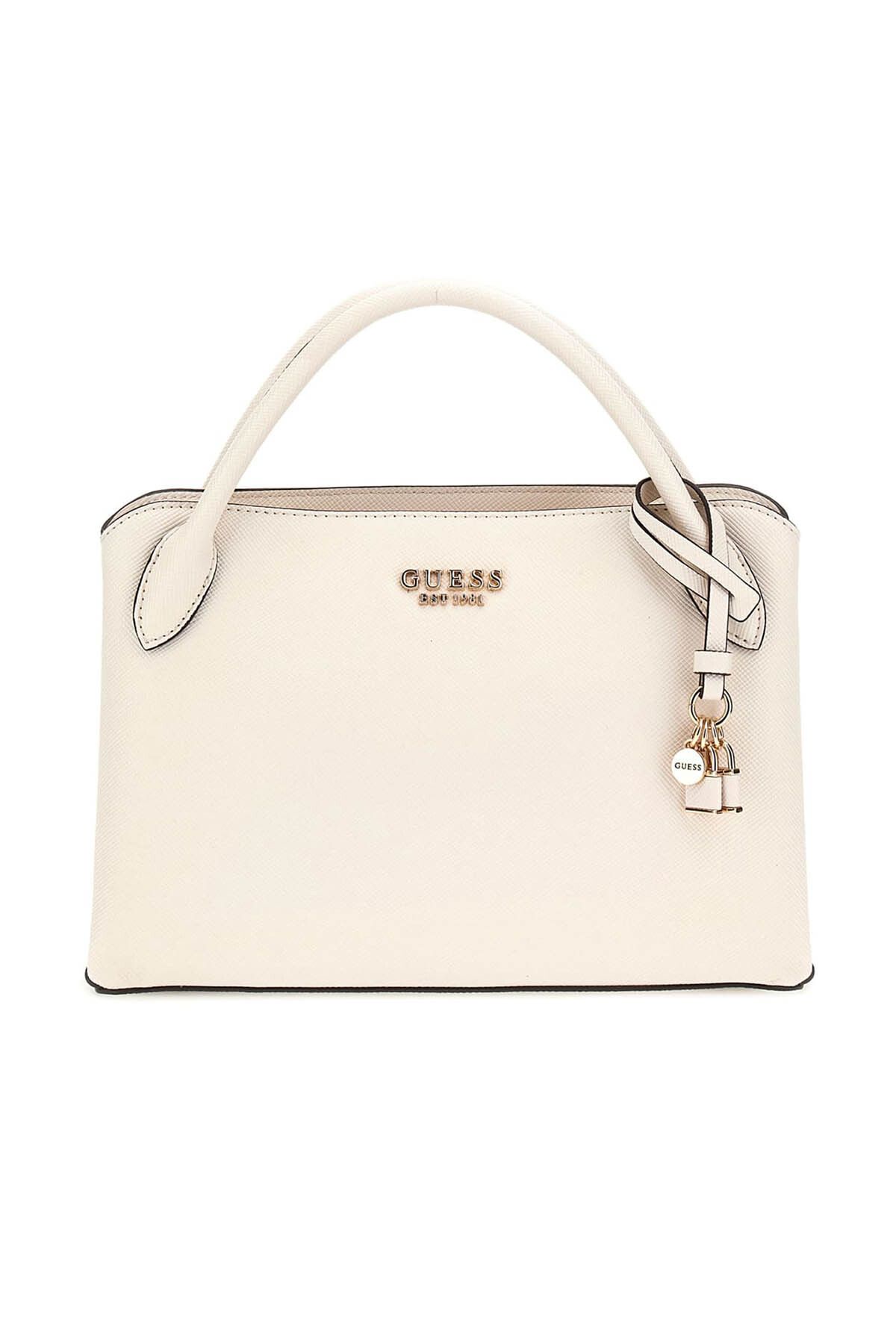 Guess Kadın Fedana Elite Satchel Omuz Çantası - Beyaz
