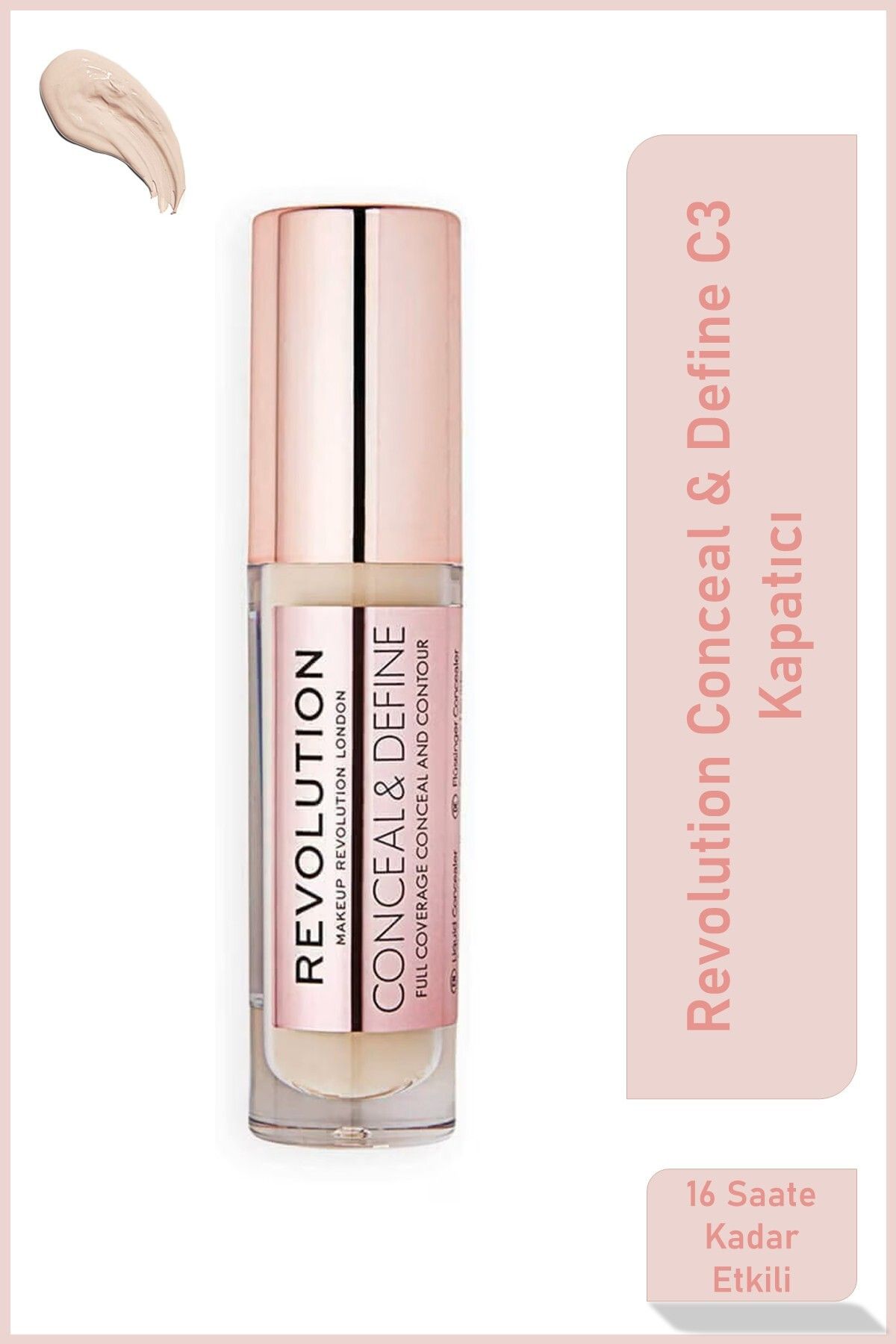 Revolution Conceal Define 16 Saat Etkili Mat Bitişli Kapatıcı No: C3