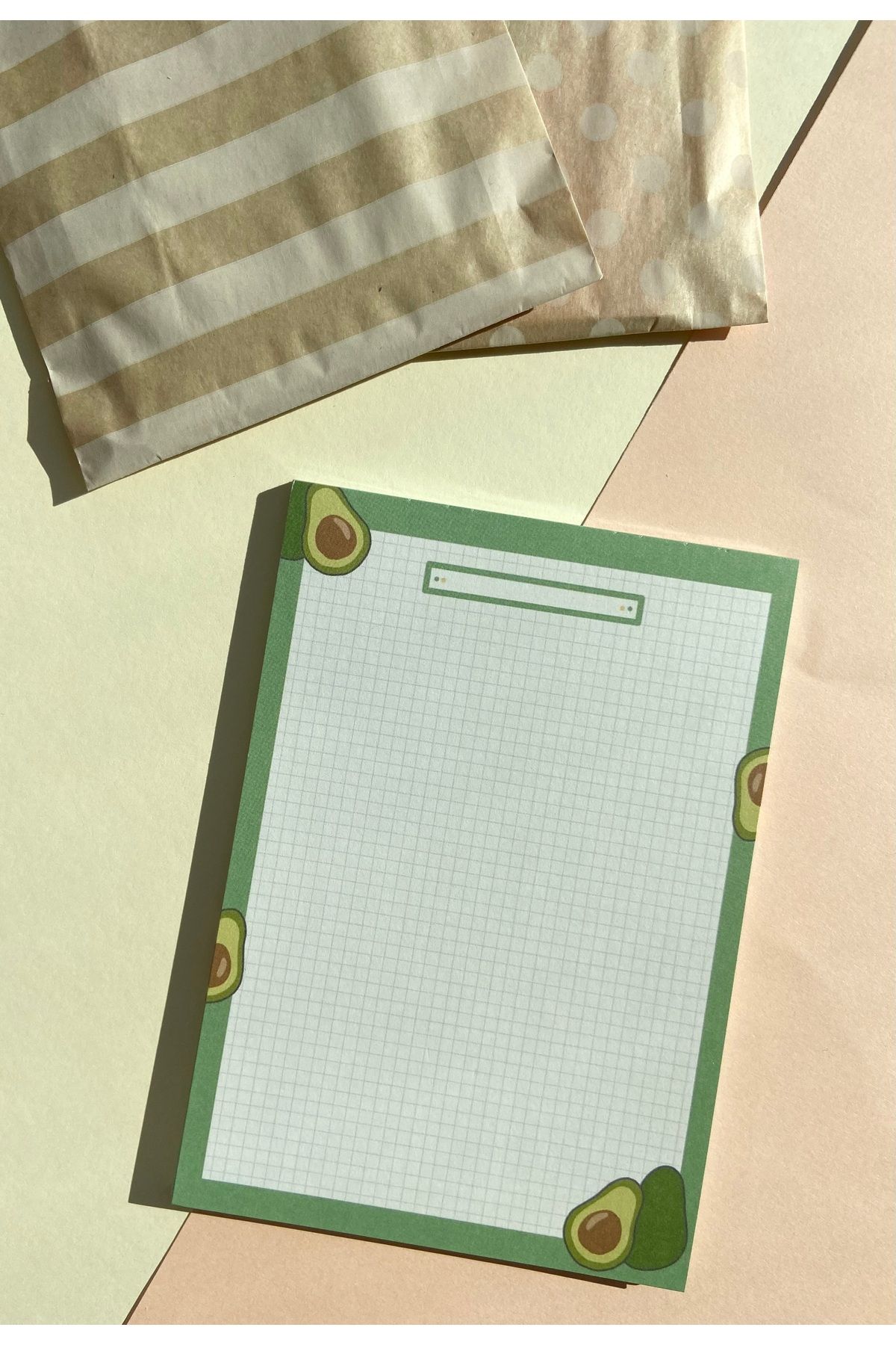 PEONY DESIGN Avacado-a6 Ebat Bloknot, Notepad, Memopad,defter,yapılacaklar Listesi, Planlayıcı, To Do List